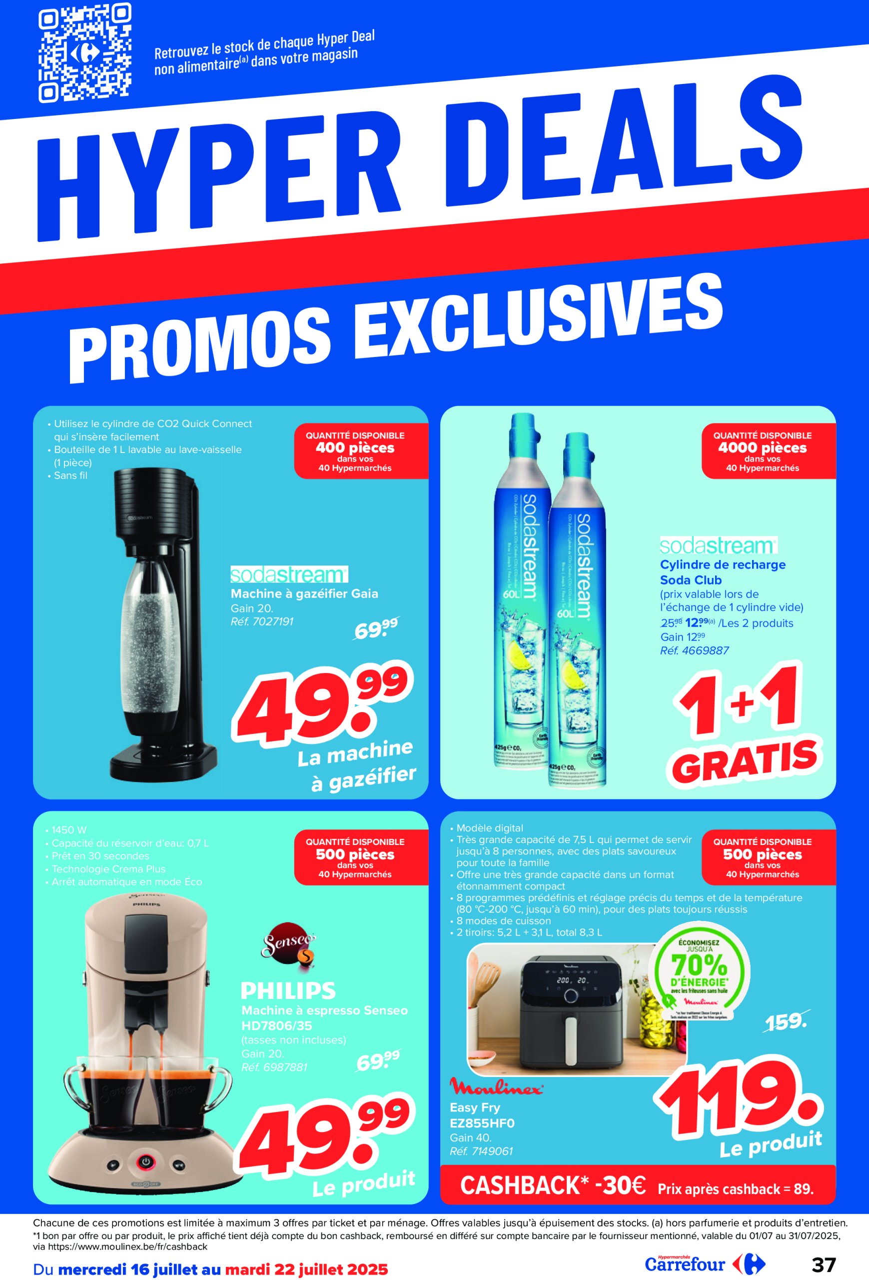 carrefour - Carrefour Hypermarchés folder geldig vanaf 16/07 - 28/07 - page: 37 carrefour - Carrefour Hypermarchés folder geldig vanaf 16/07 - 28/07 - page: 37