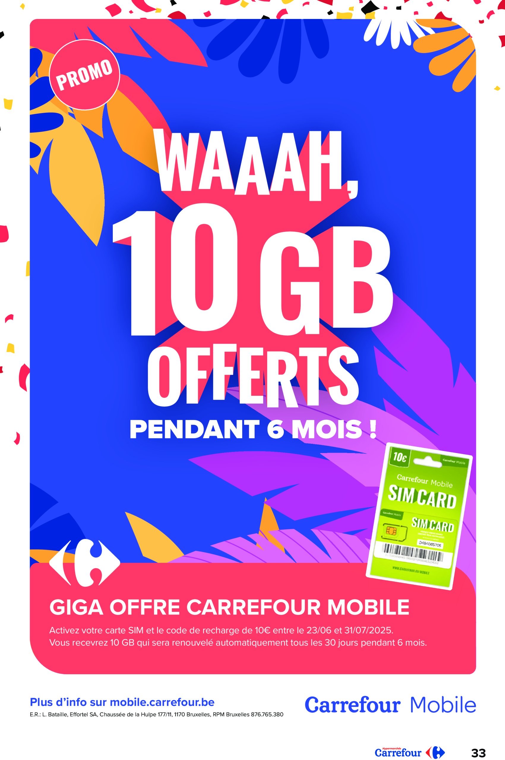 carrefour - Carrefour Hypermarchés folder geldig vanaf 16/07 - 28/07 - page: 33 carrefour - Carrefour Hypermarchés folder geldig vanaf 16/07 - 28/07 - page: 33