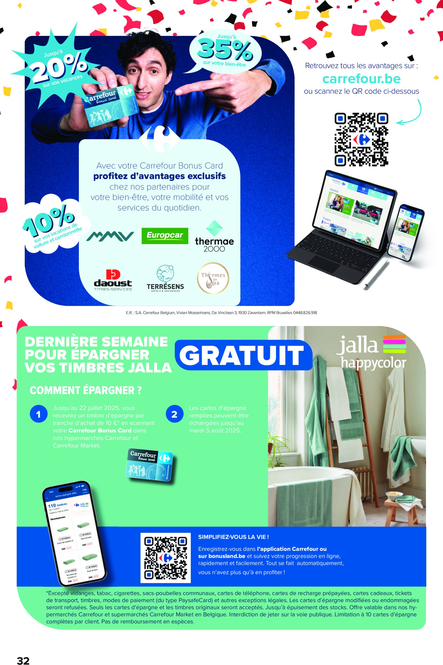 carrefour - Carrefour Hypermarchés folder geldig vanaf 16/07 - 28/07 - page: 32 carrefour - Carrefour Hypermarchés folder geldig vanaf 16/07 - 28/07 - page: 32
