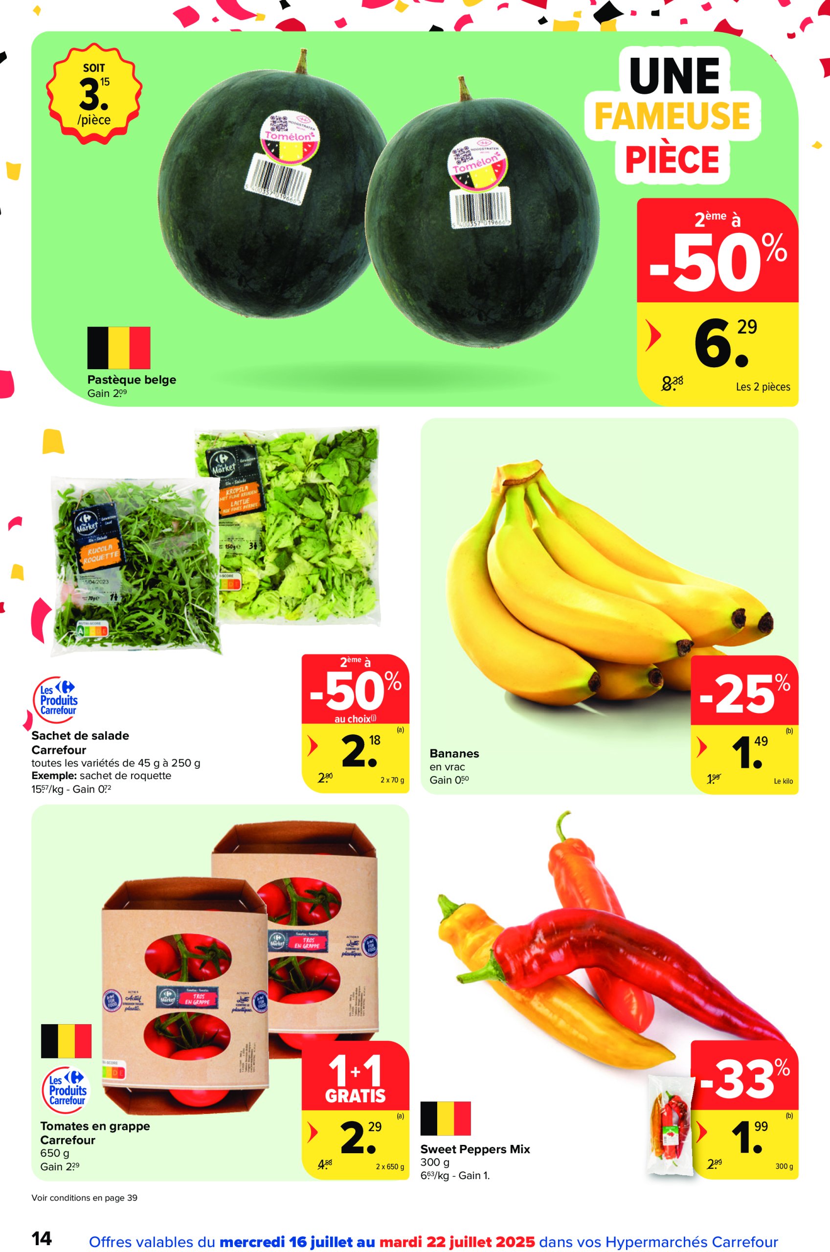 carrefour - Carrefour Hypermarchés folder geldig vanaf 16/07 - 28/07 - page: 14 carrefour - Carrefour Hypermarchés folder geldig vanaf 16/07 - 28/07 - page: 14