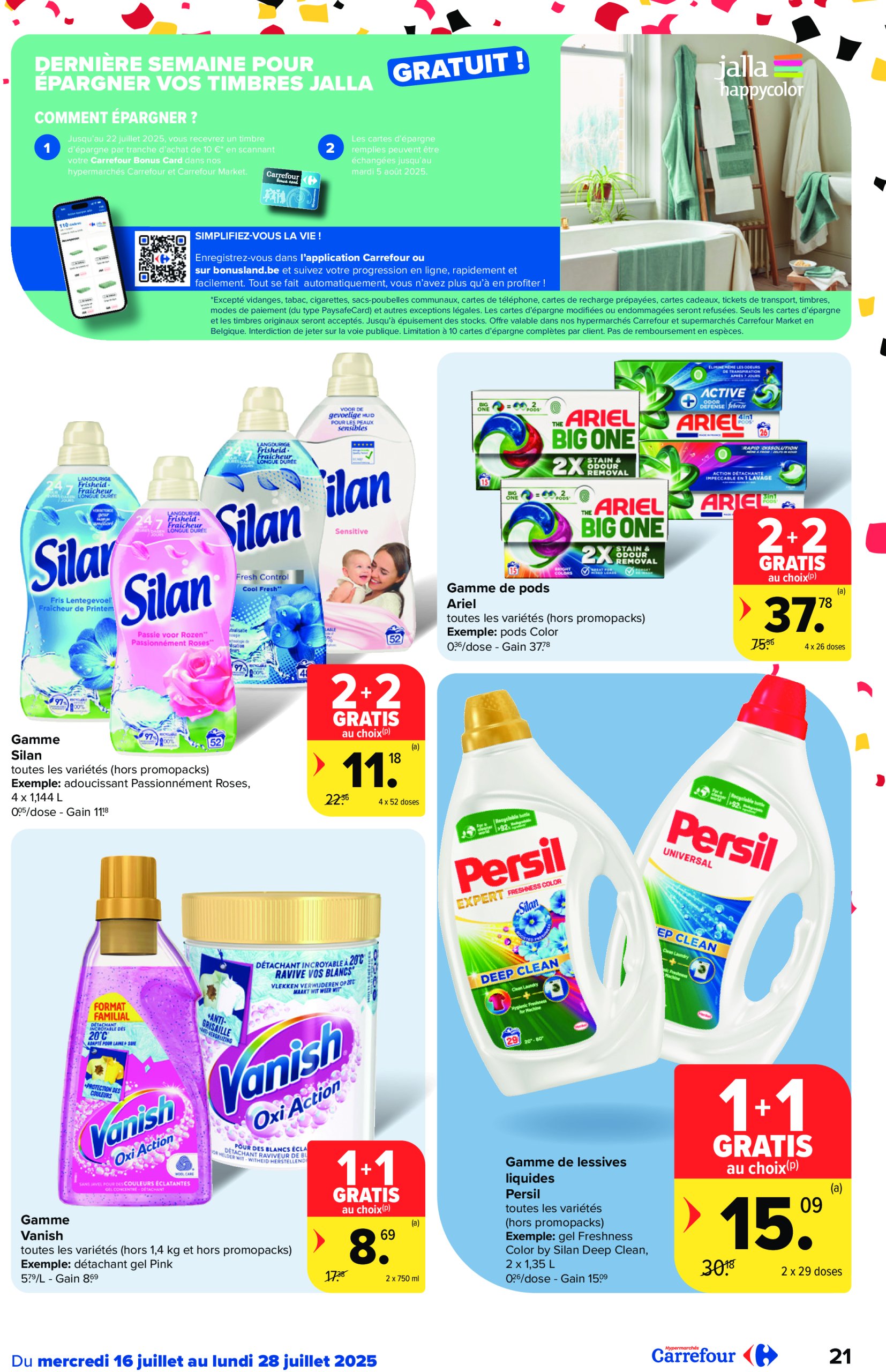 carrefour - Carrefour Hypermarchés folder geldig vanaf 16/07 - 28/07 - page: 21 carrefour - Carrefour Hypermarchés folder geldig vanaf 16/07 - 28/07 - page: 21