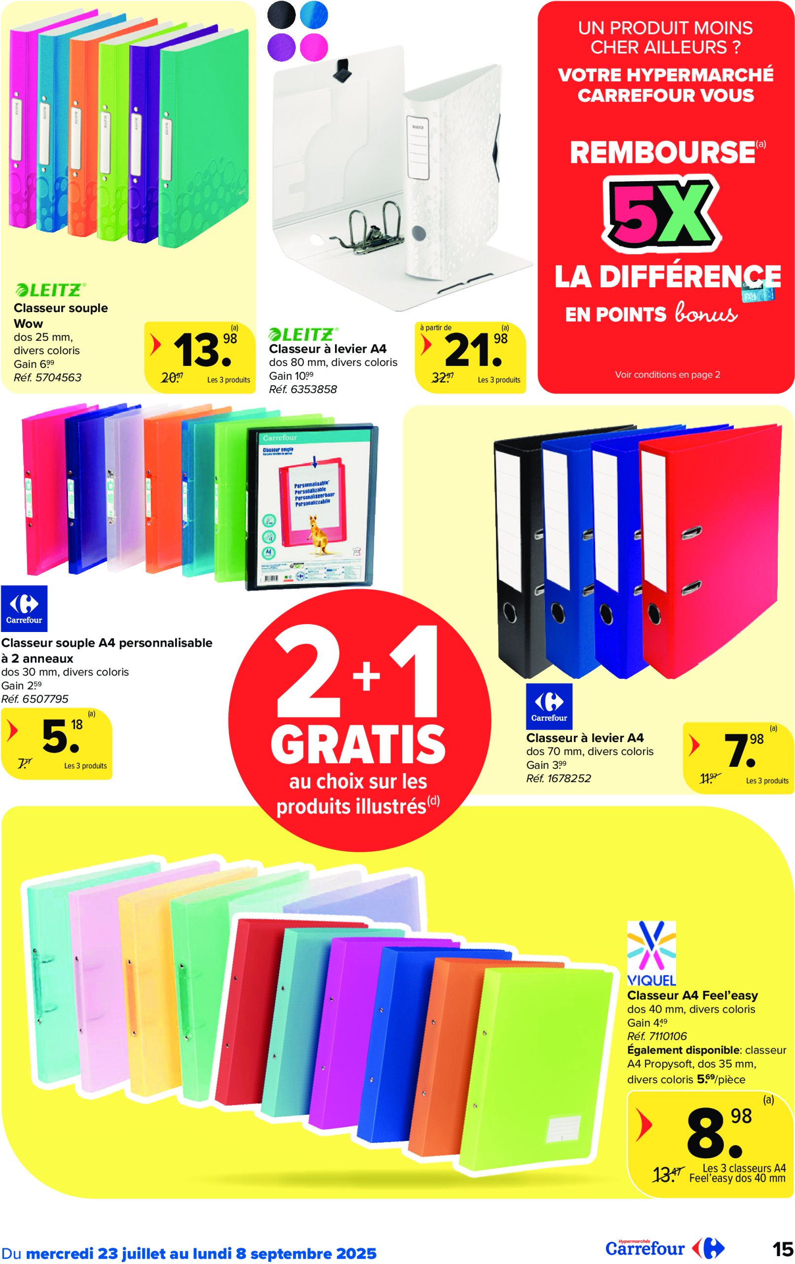 carrefour - Carrefour Hypermarchés - Back to School folder geldig vanaf 23/07 - 08/09 - page: 15