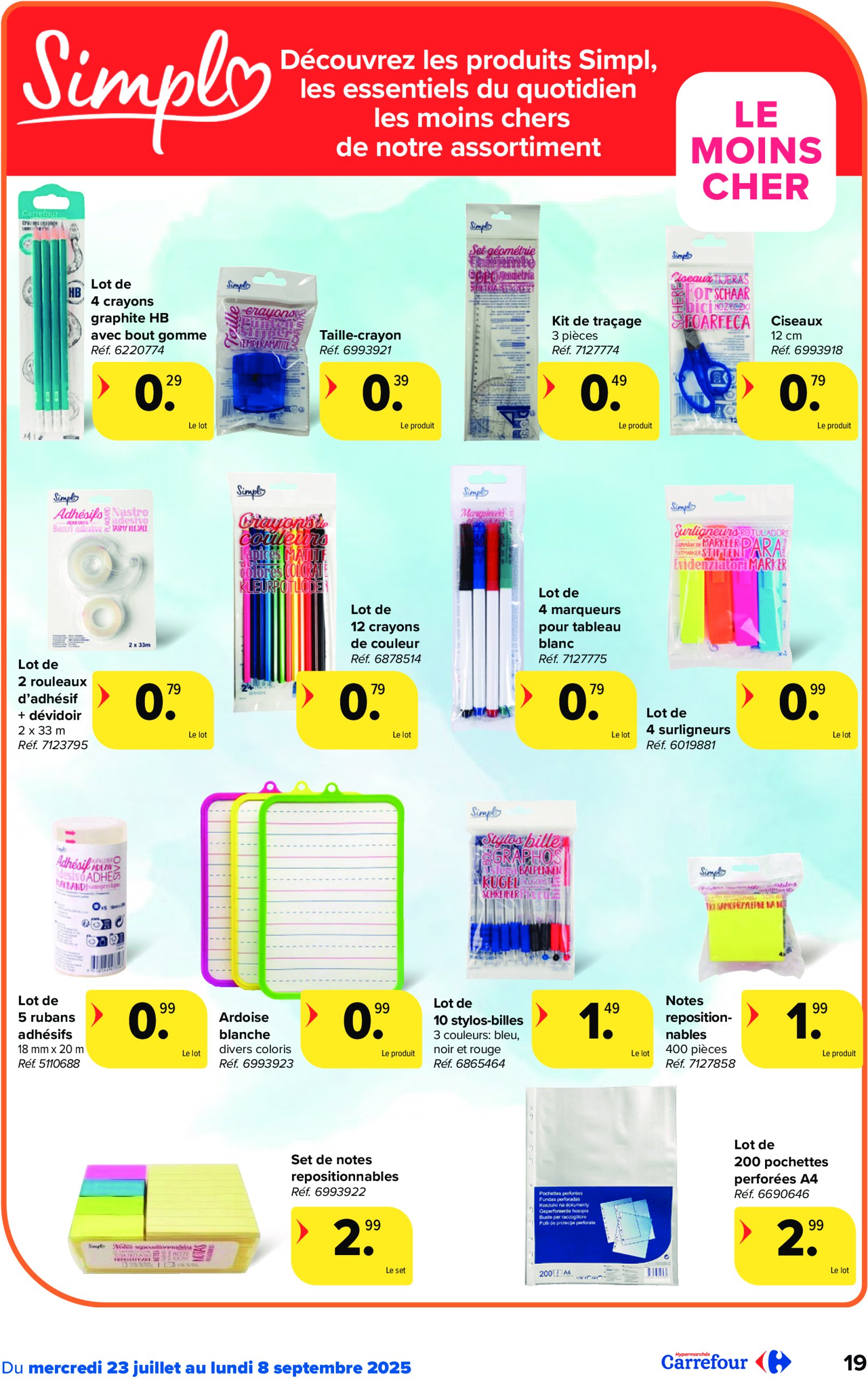 carrefour - Carrefour Hypermarchés - Back to School folder geldig vanaf 23/07 - 08/09 - page: 19
