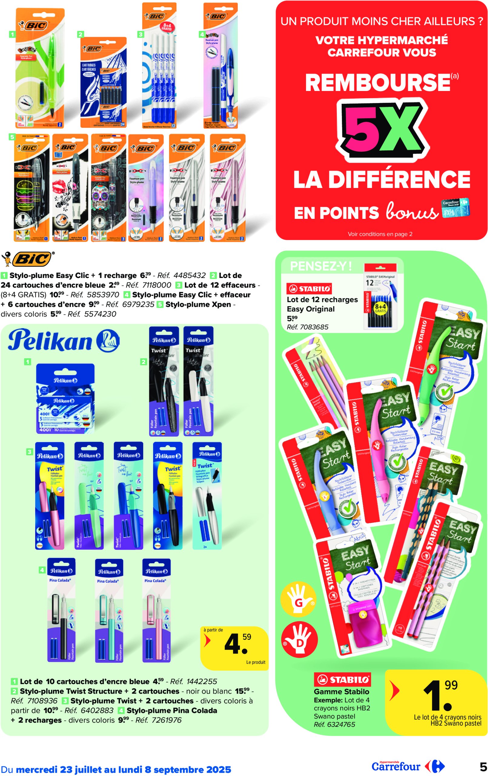 carrefour - Carrefour Hypermarchés - Back to School folder geldig vanaf 23/07 - 08/09 - page: 5