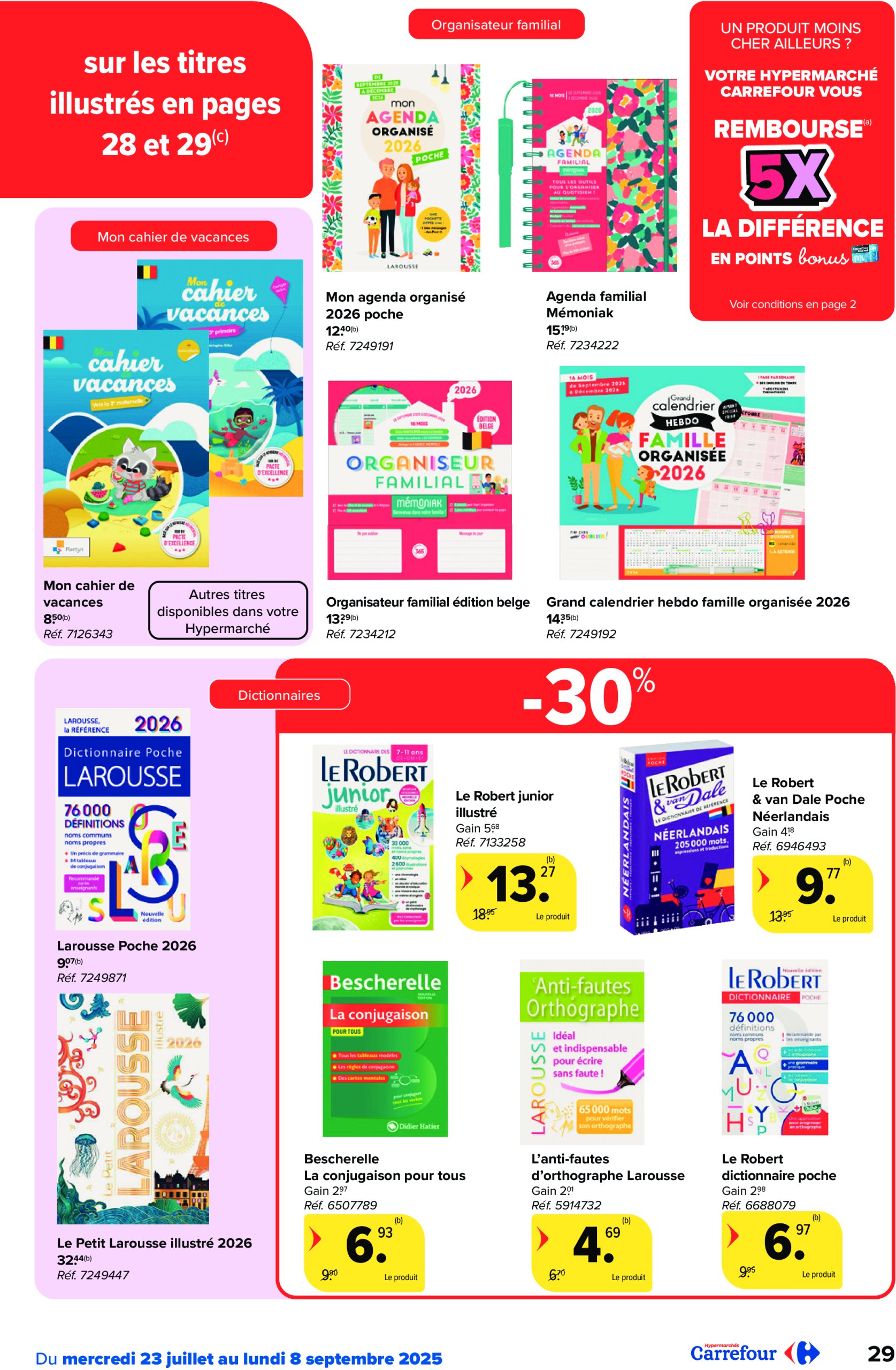 carrefour - Carrefour Hypermarchés - Back to School folder geldig vanaf 23/07 - 08/09 - page: 29