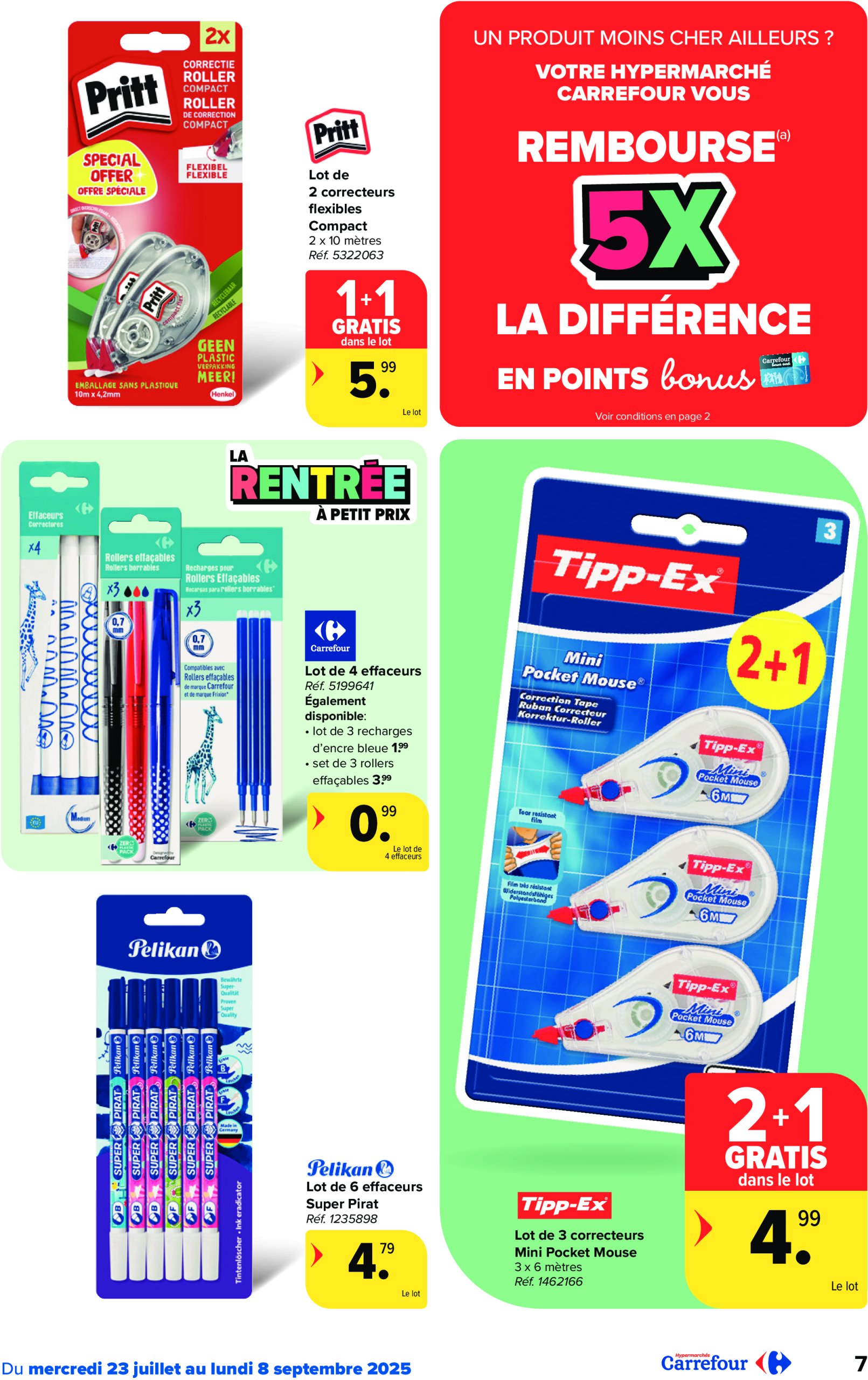 carrefour - Carrefour Hypermarchés - Back to School folder geldig vanaf 23/07 - 08/09 - page: 7