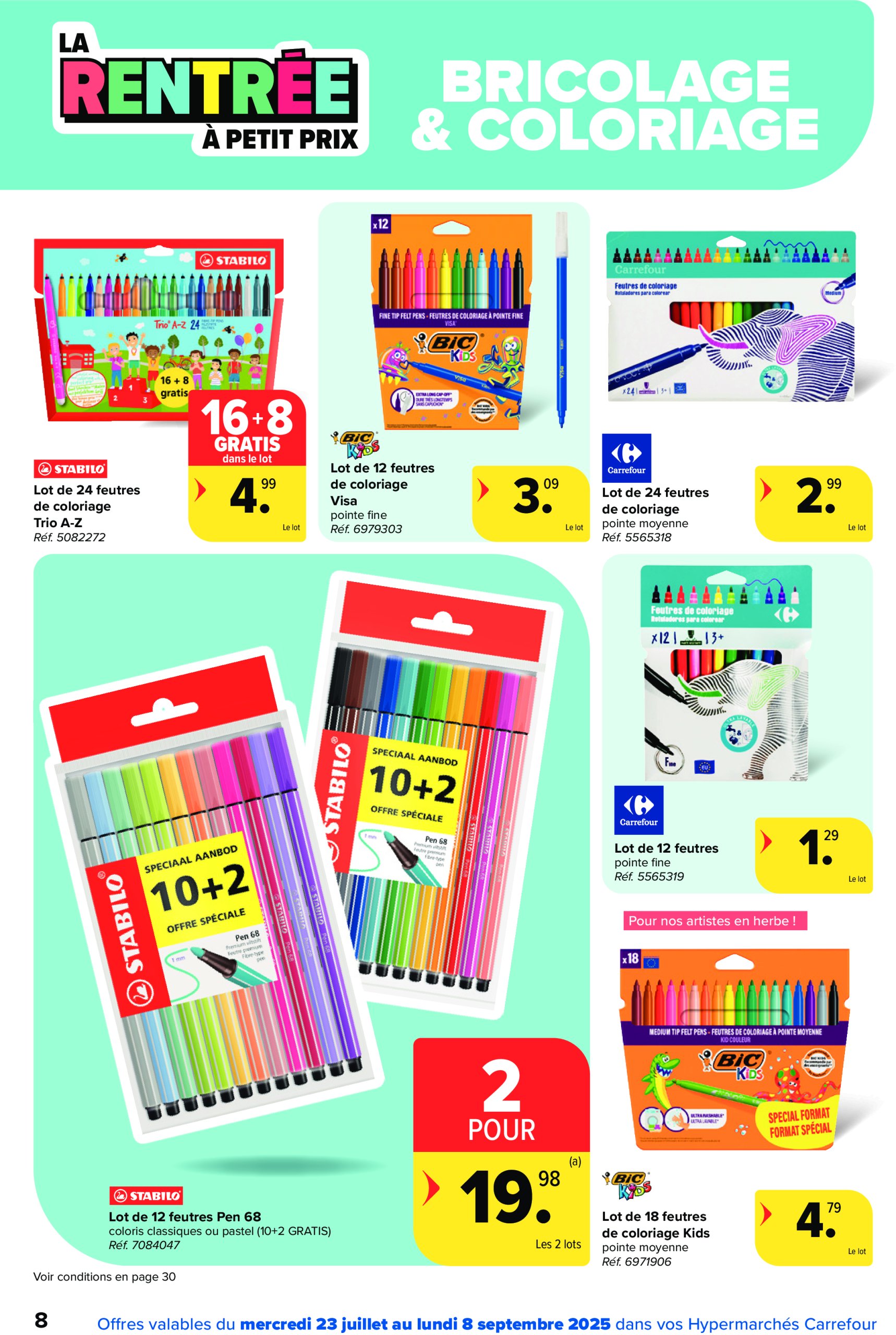 carrefour - Carrefour Hypermarchés - Back to School folder geldig vanaf 23/07 - 08/09 - page: 8