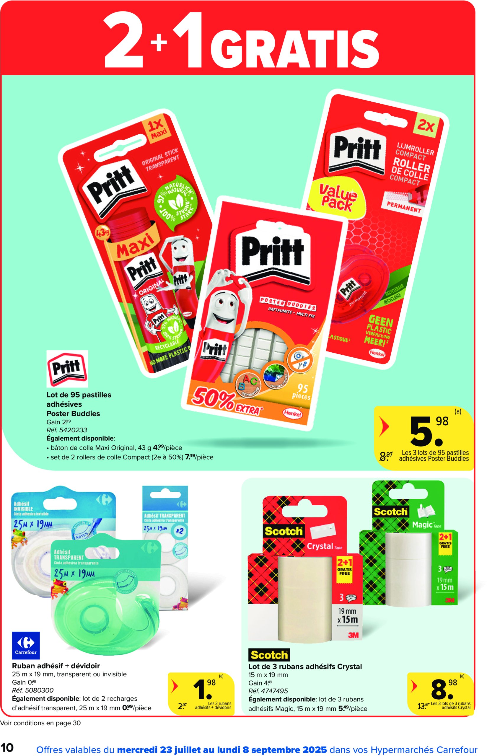 carrefour - Carrefour Hypermarchés - Back to School folder geldig vanaf 23/07 - 08/09 - page: 10