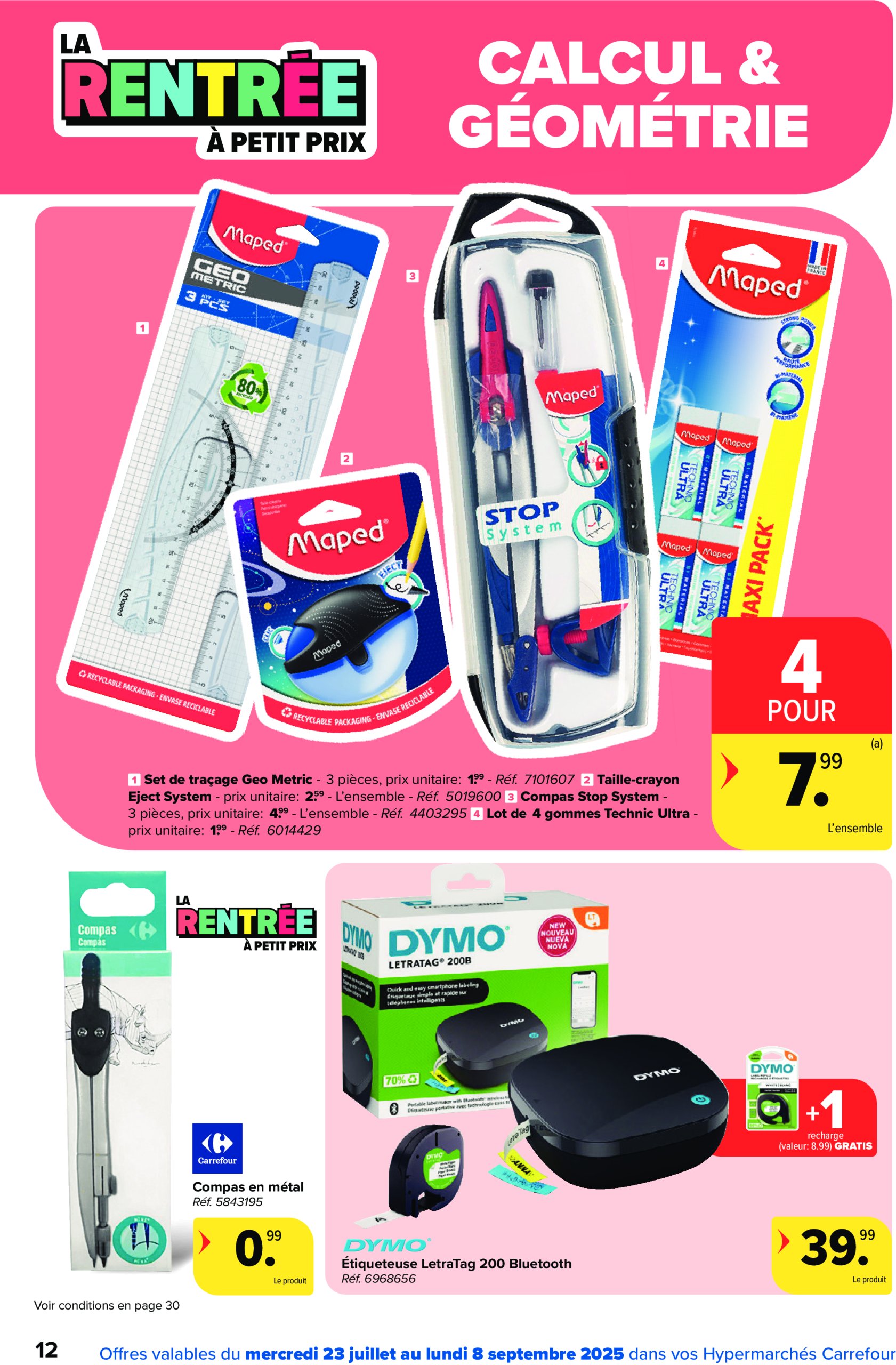 carrefour - Carrefour Hypermarchés - Back to School folder geldig vanaf 23/07 - 08/09 - page: 12