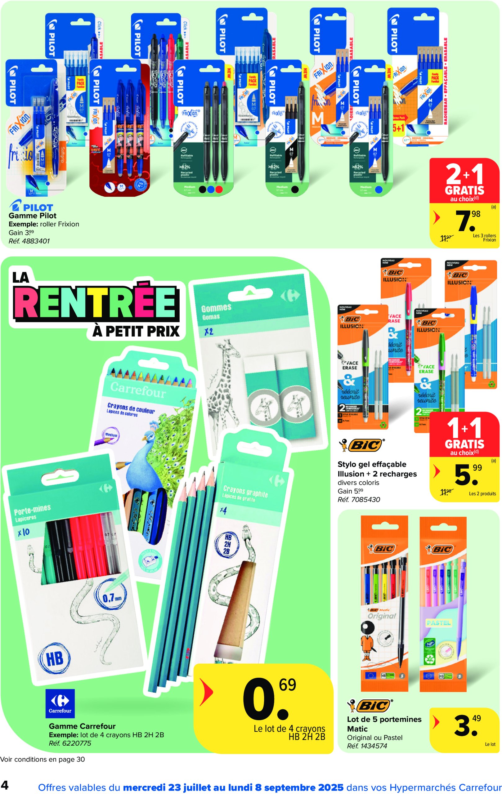 carrefour - Carrefour Hypermarchés - Back to School folder geldig vanaf 23/07 - 08/09 - page: 4