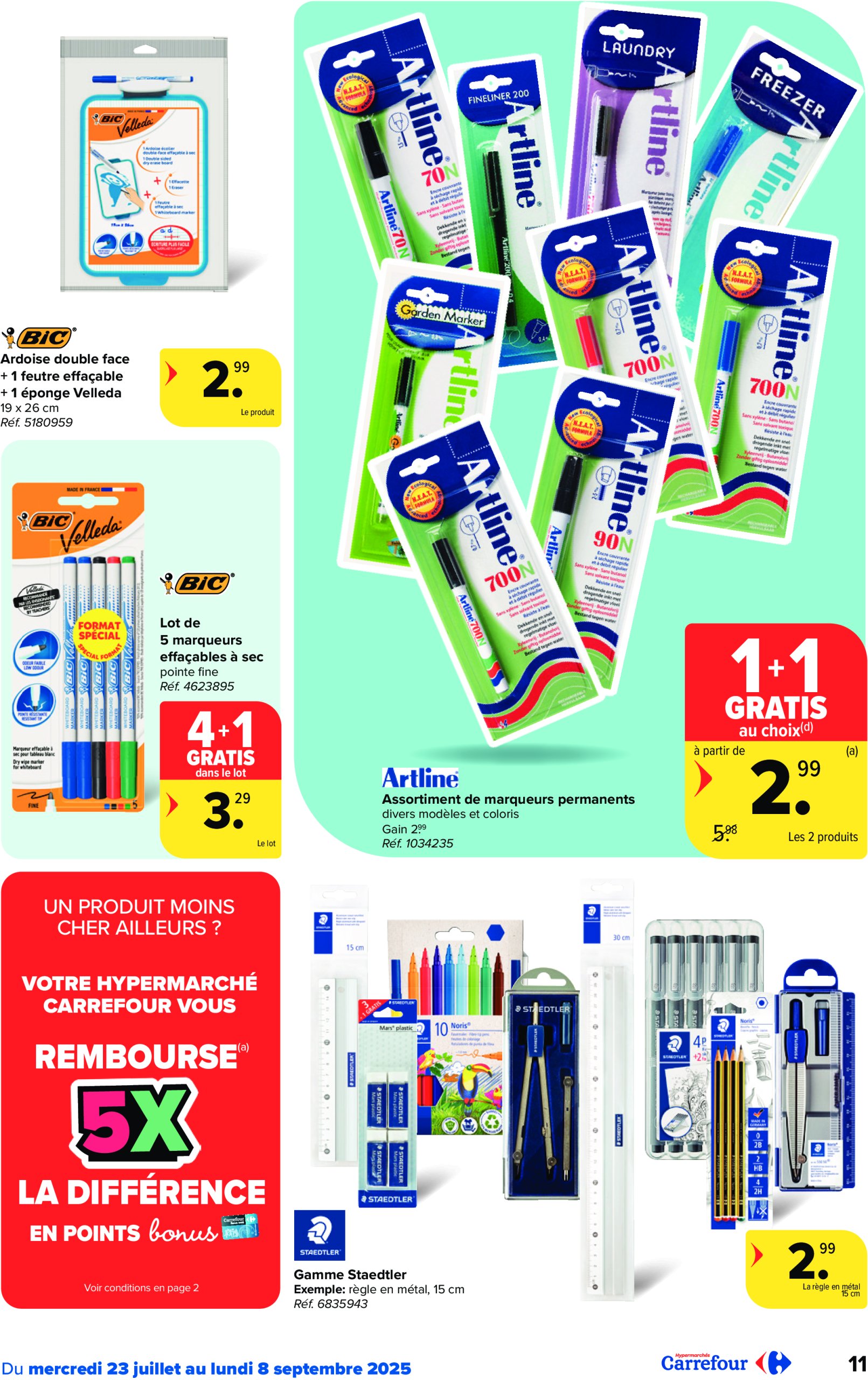 carrefour - Carrefour Hypermarchés - Back to School folder geldig vanaf 23/07 - 08/09 - page: 11