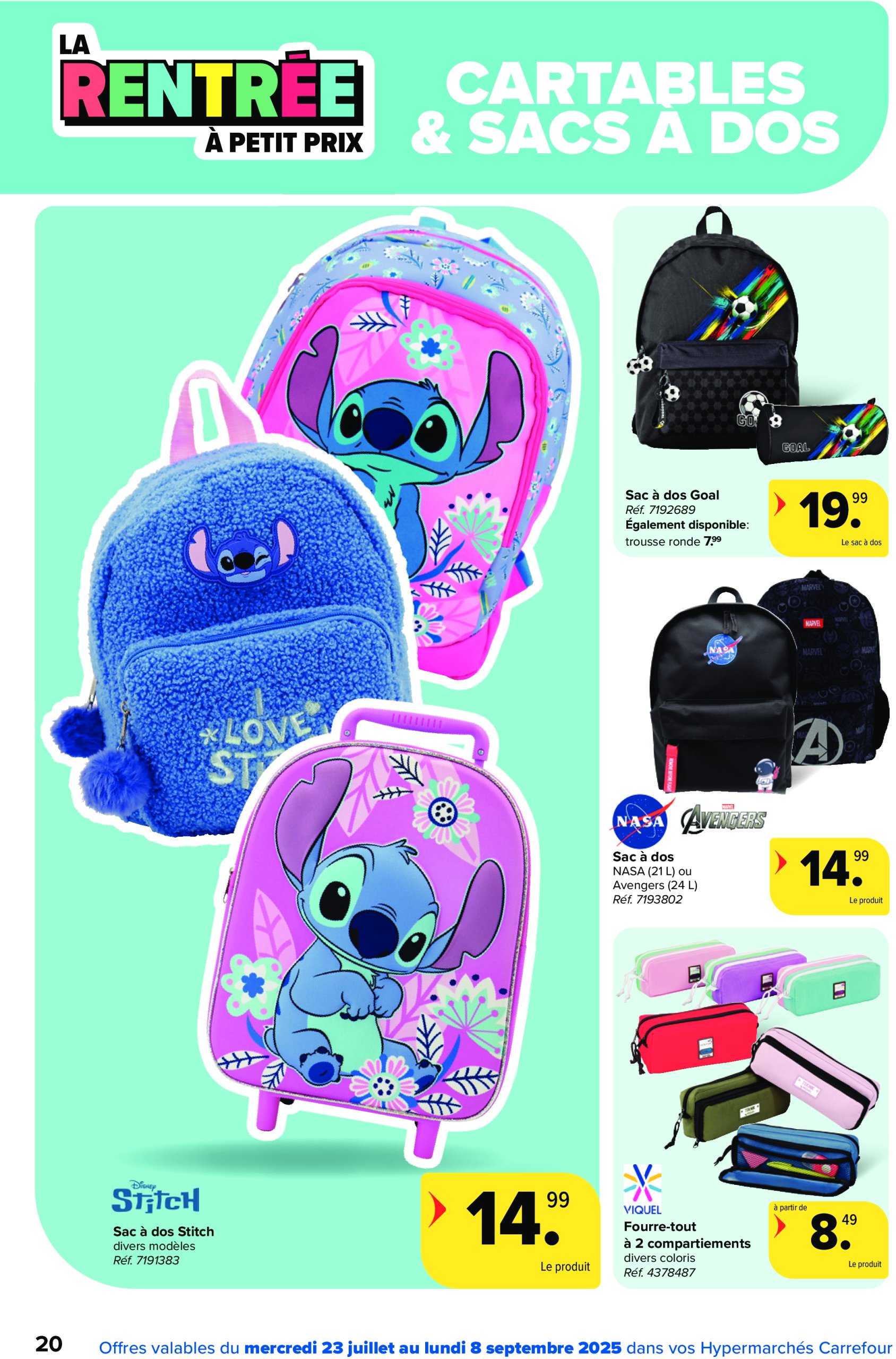 carrefour - Carrefour Hypermarchés - Back to School folder geldig vanaf 23/07 - 08/09 - page: 20