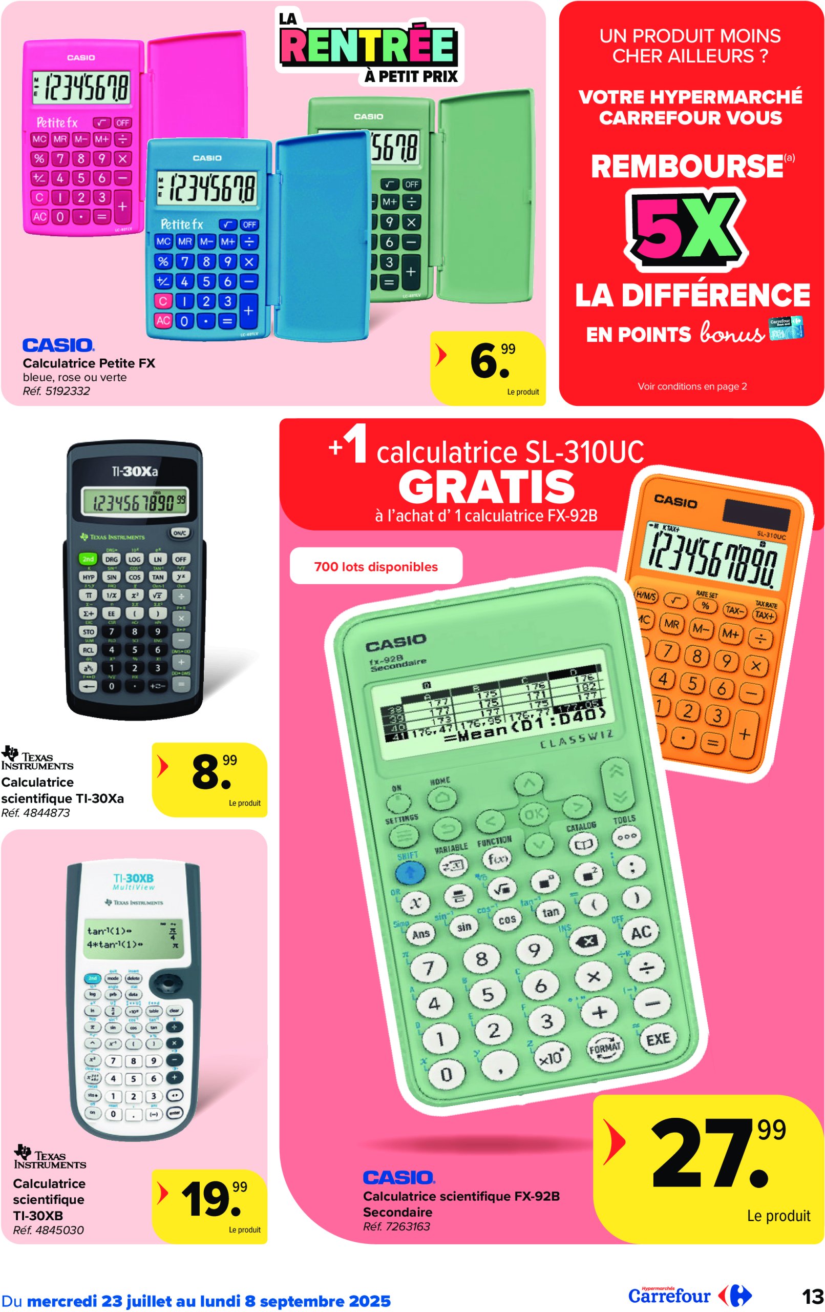 carrefour - Carrefour Hypermarchés - Back to School folder geldig vanaf 23/07 - 08/09 - page: 13