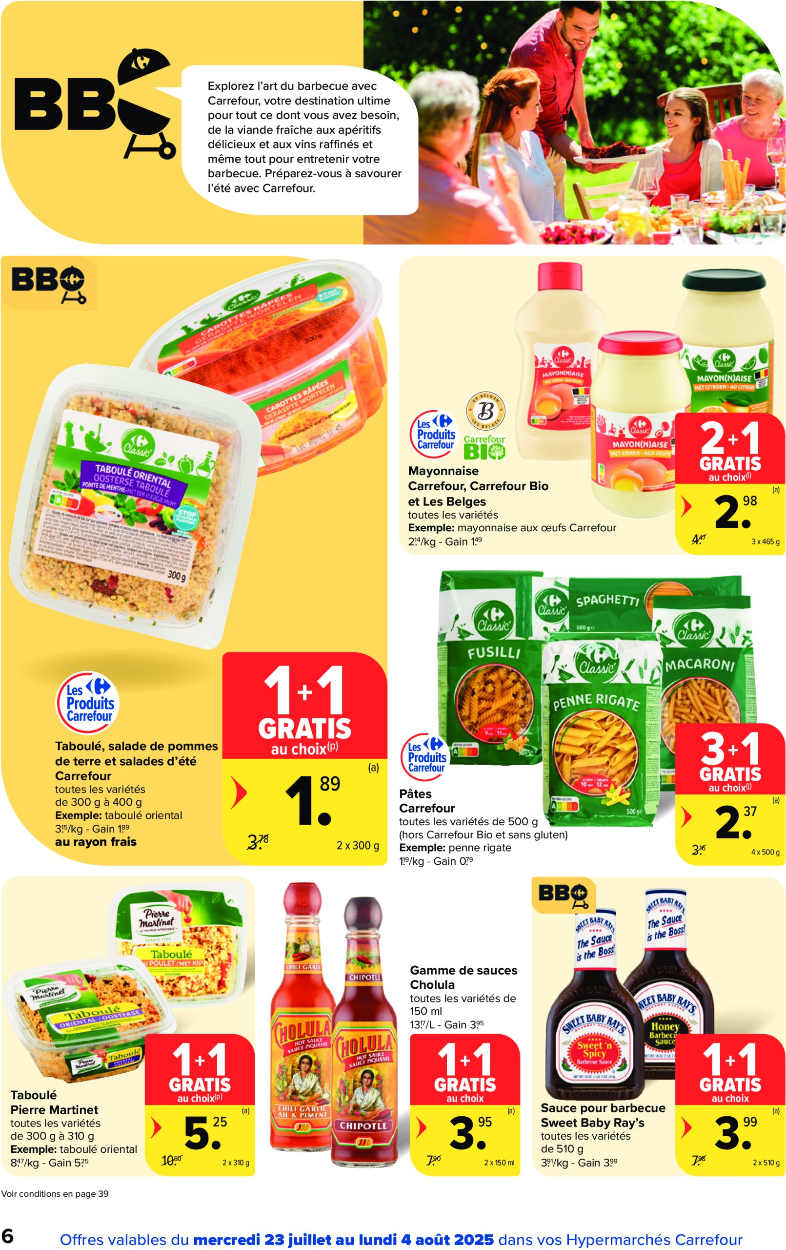 carrefour - Carrefour Hypermarchés folder geldig vanaf 23/07 - 04/08 - page: 6 carrefour - Carrefour Hypermarchés folder geldig vanaf 23/07 - 04/08 - page: 6