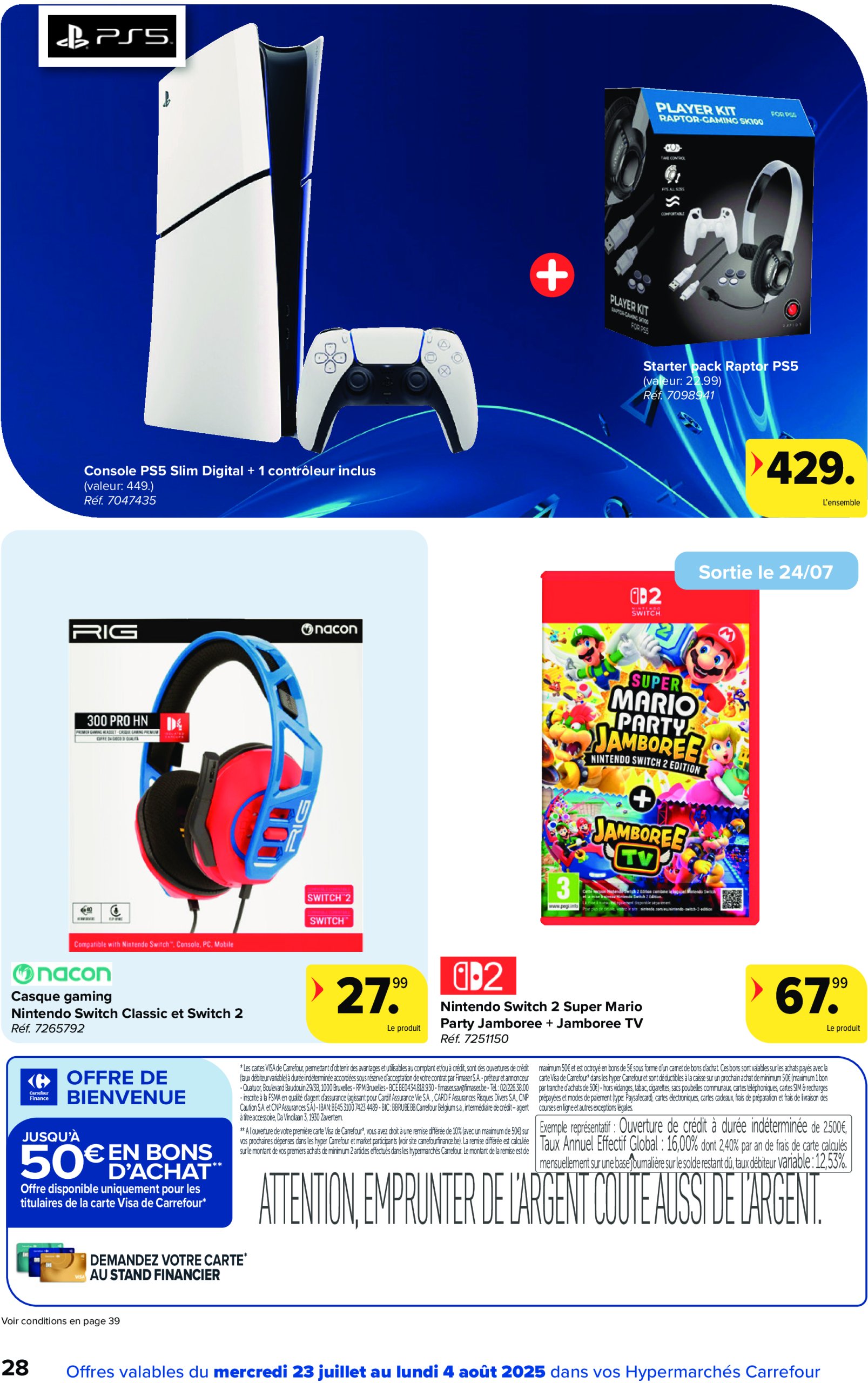 carrefour - Carrefour Hypermarchés folder geldig vanaf 23/07 - 04/08 - page: 28 carrefour - Carrefour Hypermarchés folder geldig vanaf 23/07 - 04/08 - page: 28