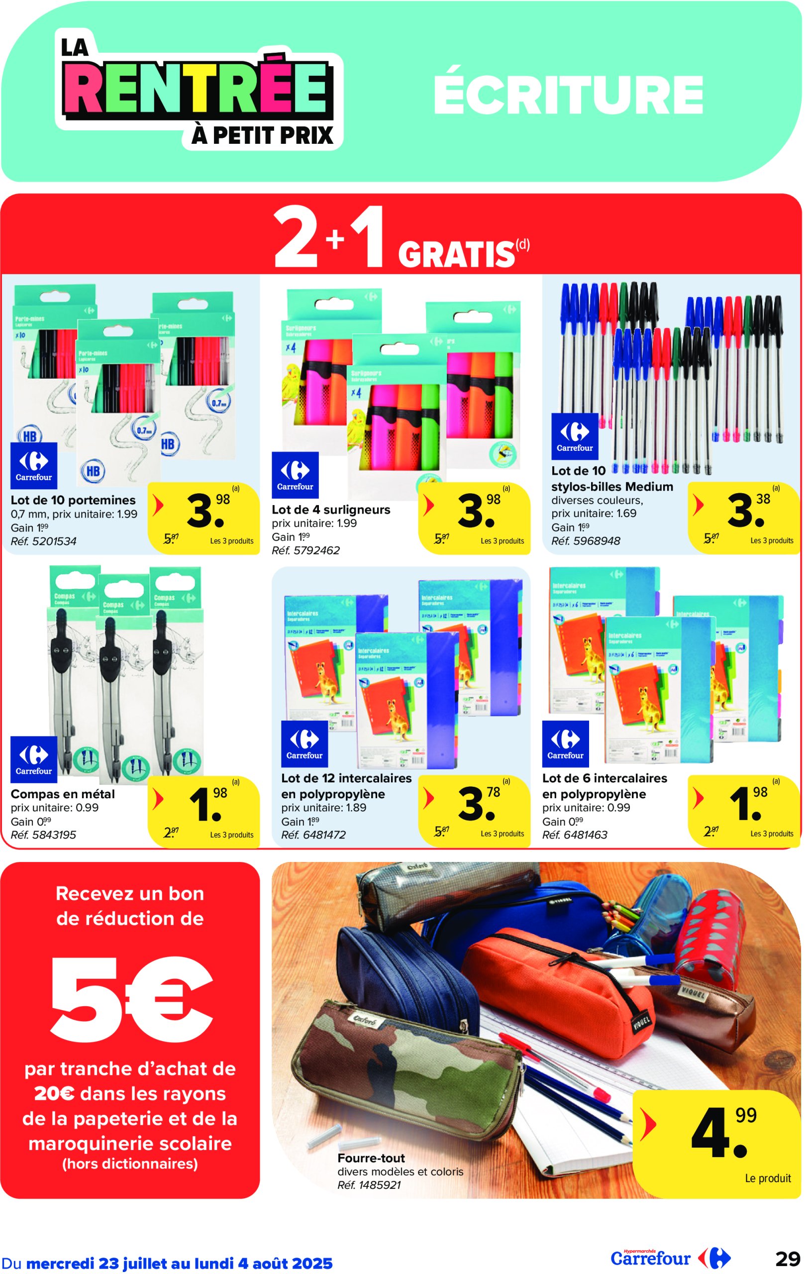 carrefour - Carrefour Hypermarchés folder geldig vanaf 23/07 - 04/08 - page: 29 carrefour - Carrefour Hypermarchés folder geldig vanaf 23/07 - 04/08 - page: 29