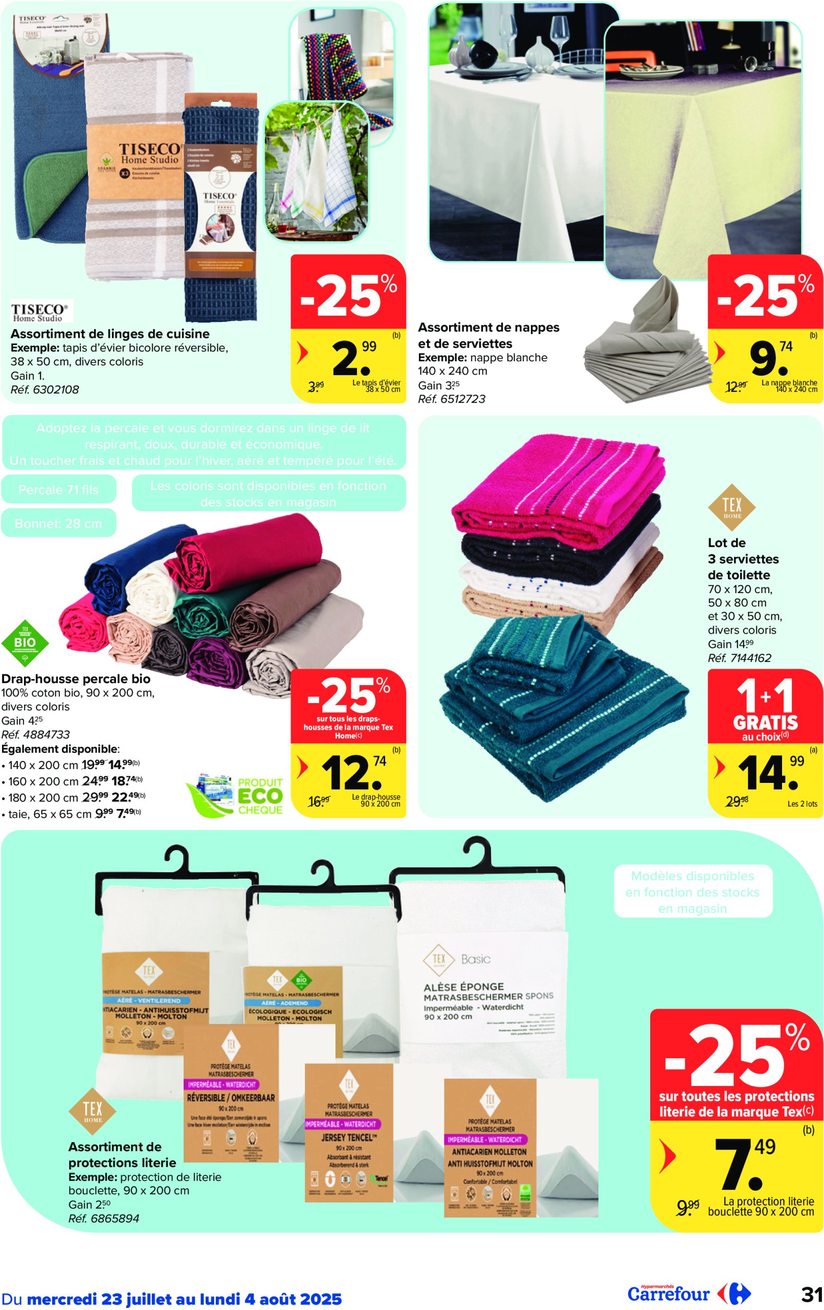 carrefour - Carrefour Hypermarchés folder geldig vanaf 23/07 - 04/08 - page: 31 carrefour - Carrefour Hypermarchés folder geldig vanaf 23/07 - 04/08 - page: 31