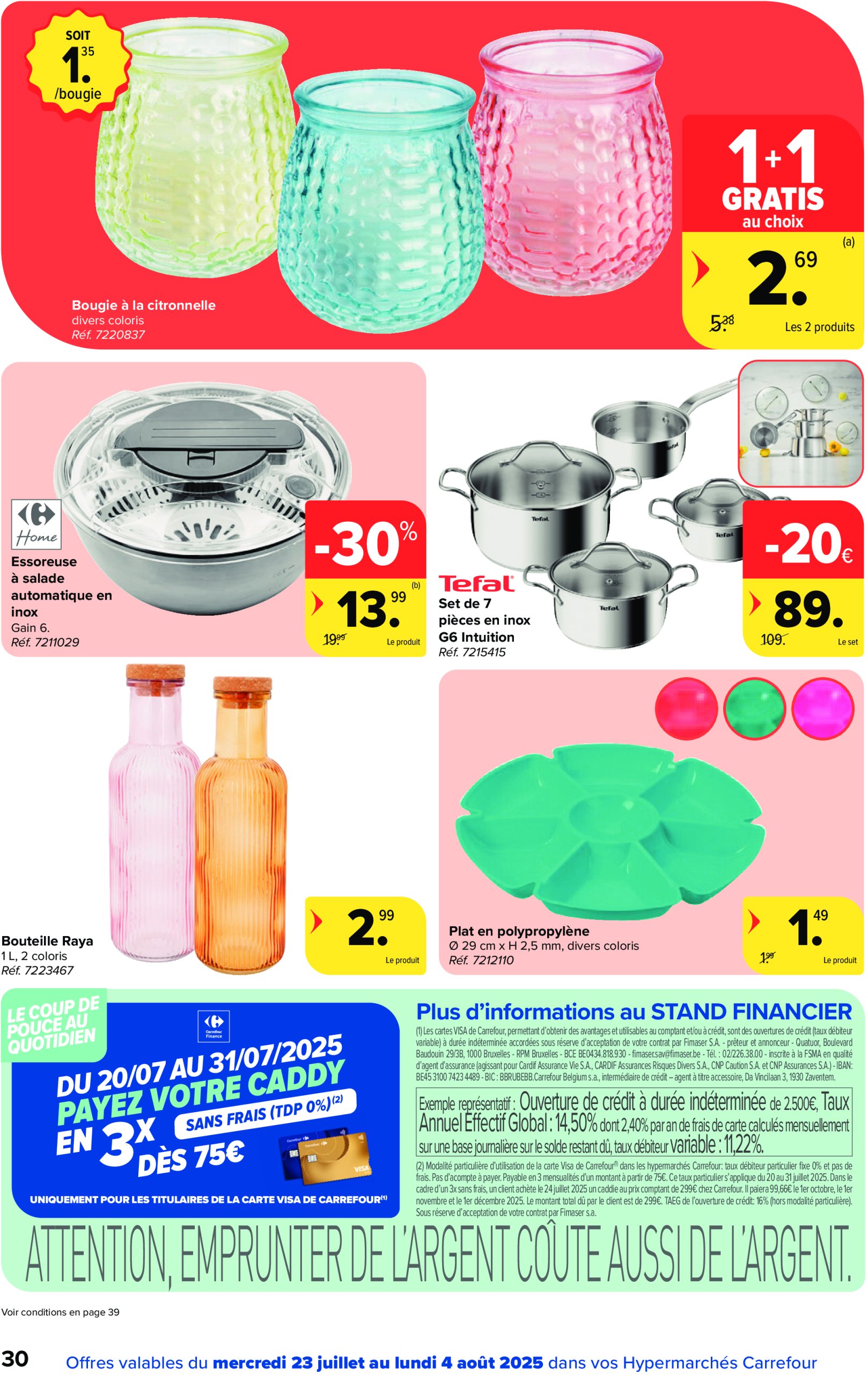 carrefour - Carrefour Hypermarchés folder geldig vanaf 23/07 - 04/08 - page: 30 carrefour - Carrefour Hypermarchés folder geldig vanaf 23/07 - 04/08 - page: 30