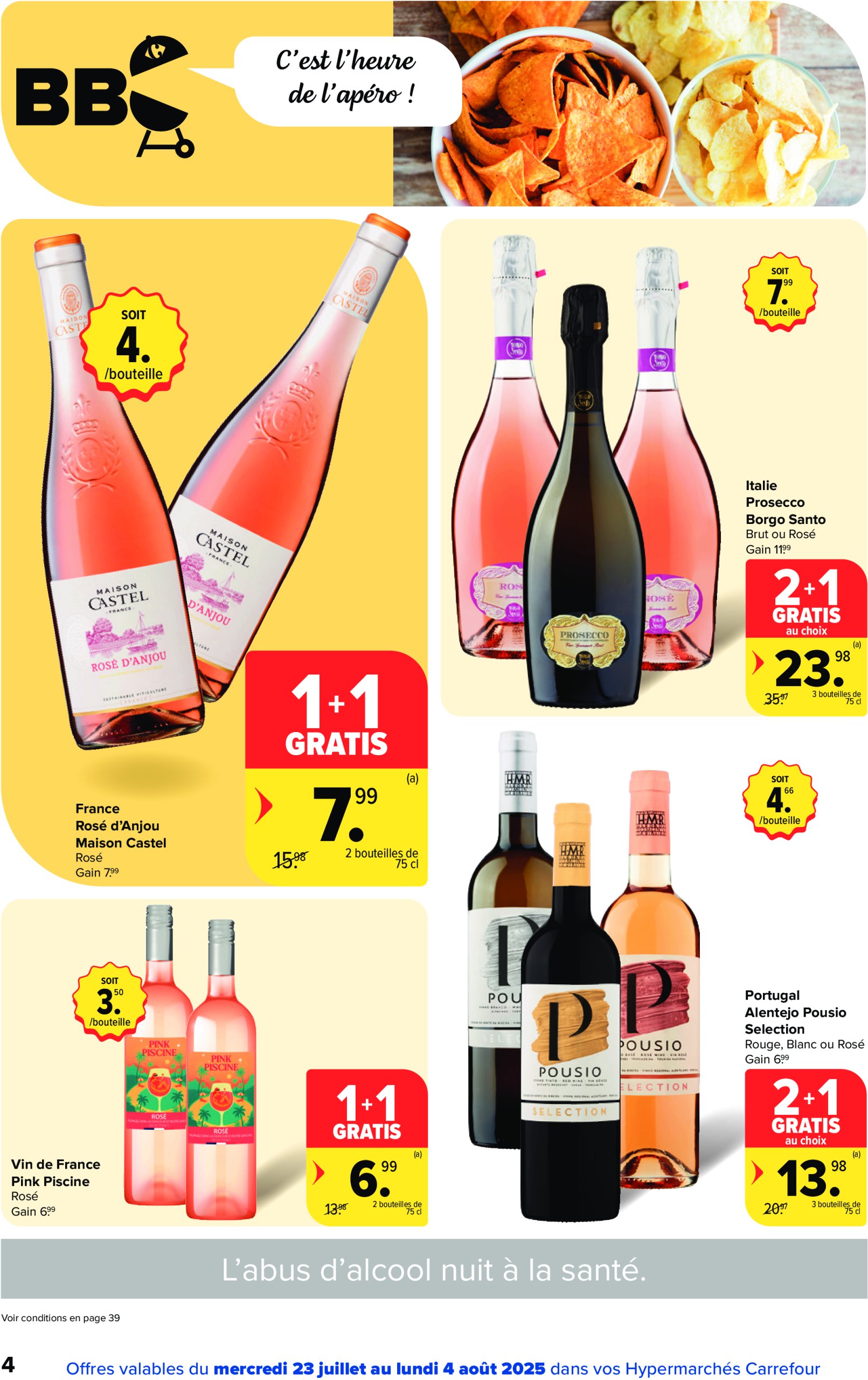 carrefour - Carrefour Hypermarchés folder geldig vanaf 23/07 - 04/08 - page: 4 carrefour - Carrefour Hypermarchés folder geldig vanaf 23/07 - 04/08 - page: 4