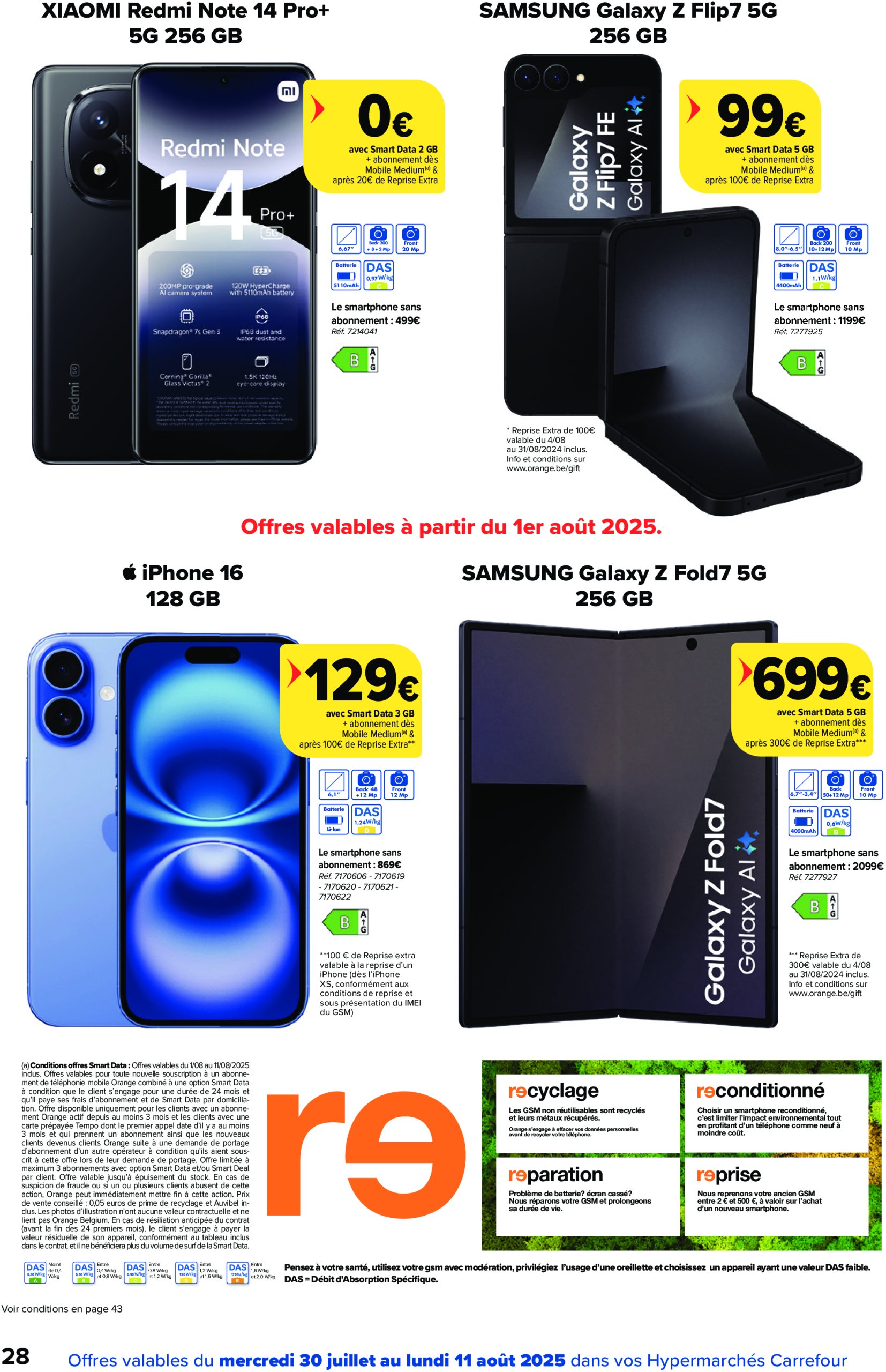 carrefour - Carrefour Hypermarchés folder geldig vanaf 30/07 - 11/08 - page: 28 carrefour - Carrefour Hypermarchés folder geldig vanaf 30/07 - 11/08 - page: 28
