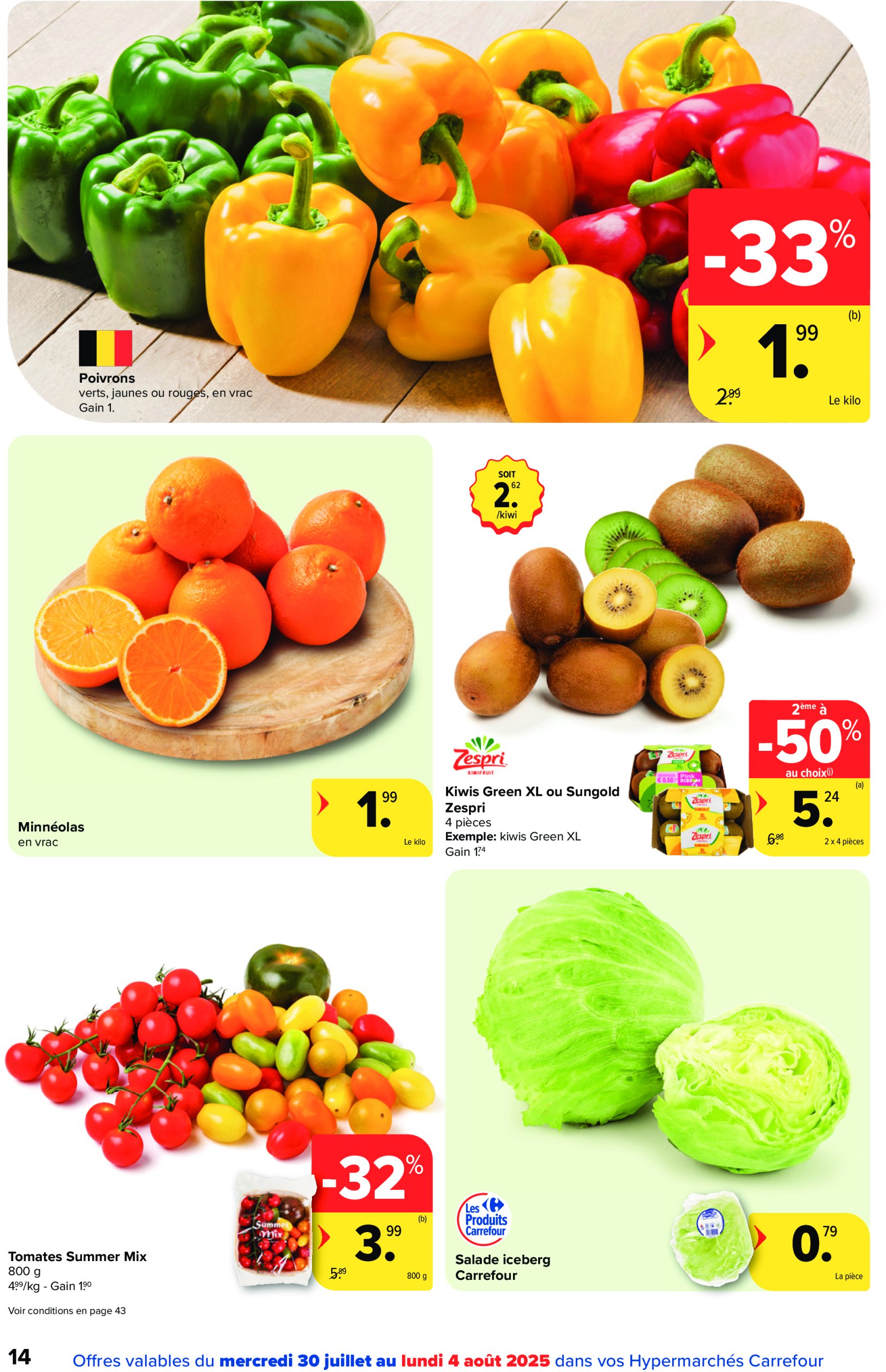 carrefour - Carrefour Hypermarchés folder geldig vanaf 30/07 - 11/08 - page: 14 carrefour - Carrefour Hypermarchés folder geldig vanaf 30/07 - 11/08 - page: 14