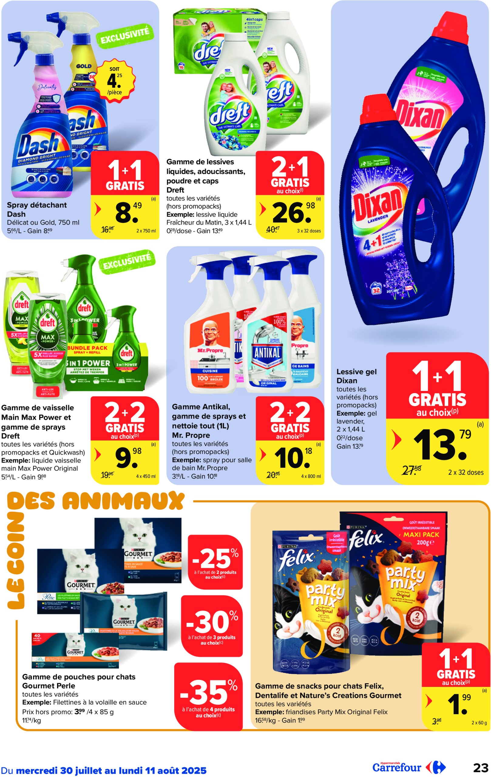 carrefour - Carrefour Hypermarchés folder geldig vanaf 30/07 - 11/08 - page: 23 carrefour - Carrefour Hypermarchés folder geldig vanaf 30/07 - 11/08 - page: 23