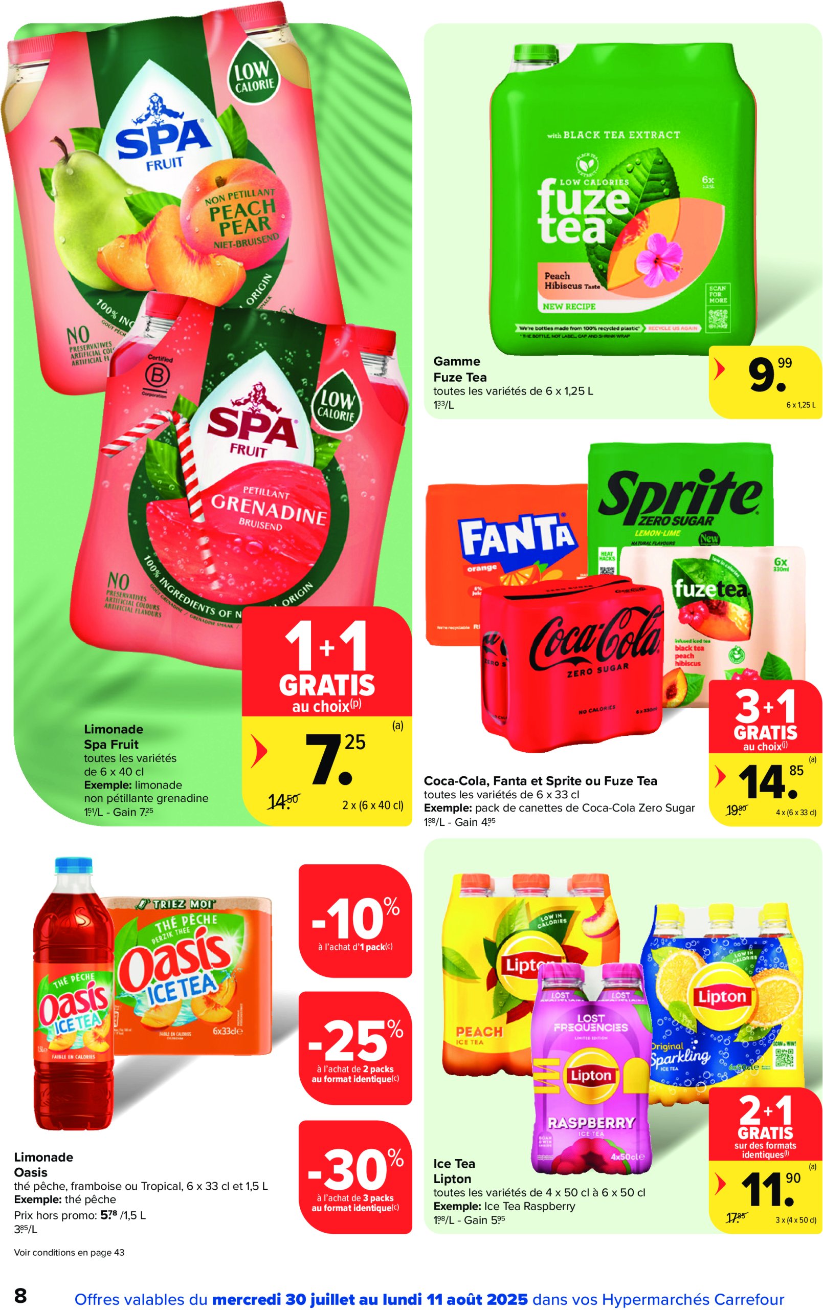 carrefour - Carrefour Hypermarchés folder geldig vanaf 30/07 - 11/08 - page: 8 carrefour - Carrefour Hypermarchés folder geldig vanaf 30/07 - 11/08 - page: 8