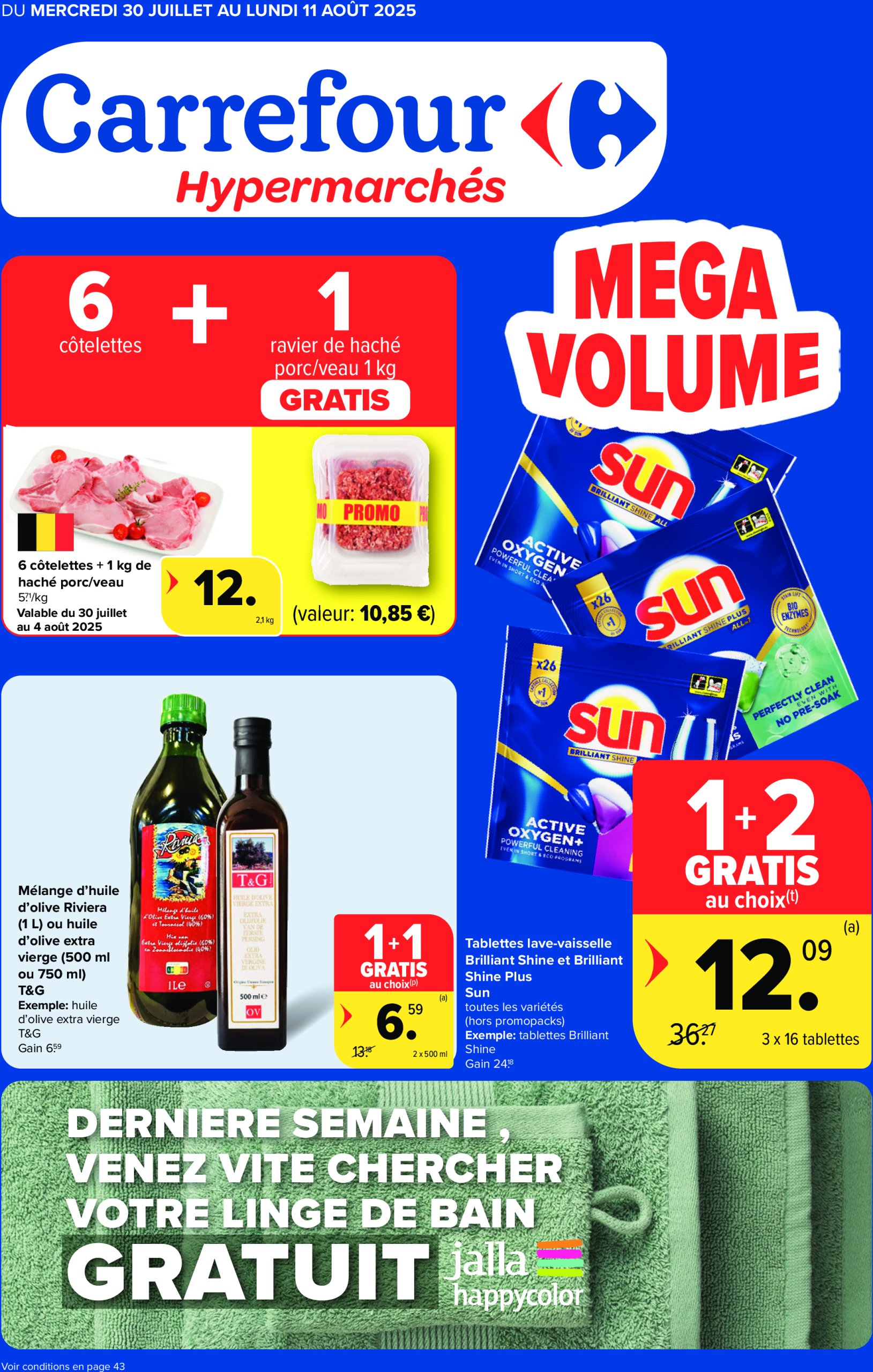 carrefour - Carrefour Hypermarchés folder geldig vanaf 30/07 - 11/08 - page: 1 carrefour - Carrefour Hypermarchés folder geldig vanaf 30/07 - 11/08 - page: 1