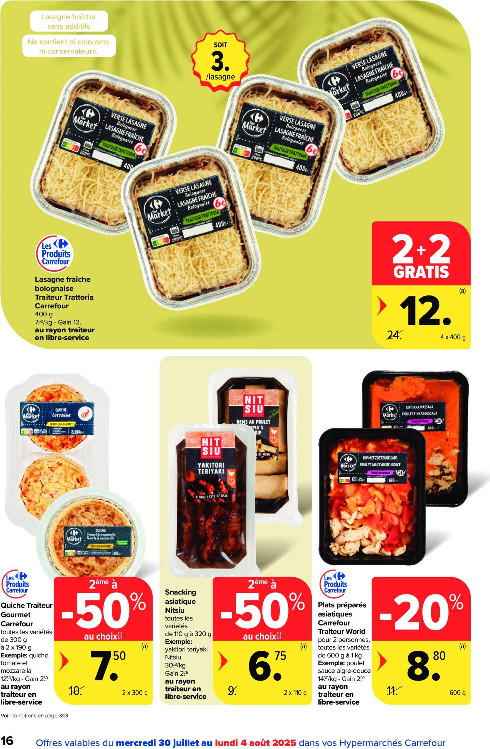 carrefour - Carrefour Hypermarchés folder geldig vanaf 30/07 - 11/08 - page: 16 carrefour - Carrefour Hypermarchés folder geldig vanaf 30/07 - 11/08 - page: 16