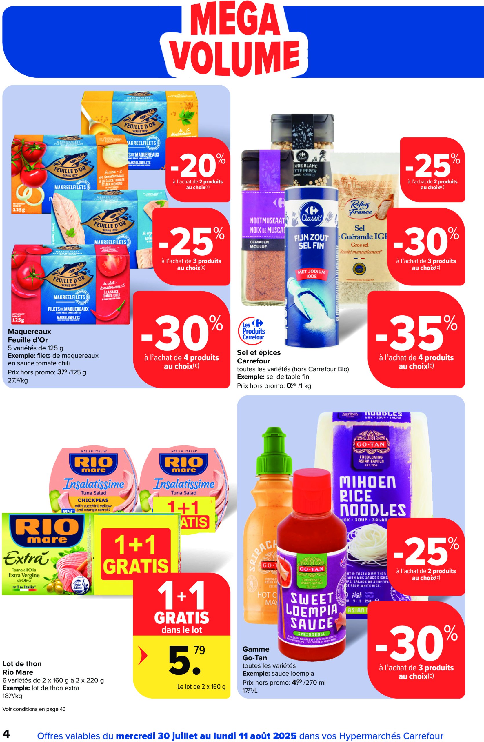 carrefour - Carrefour Hypermarchés folder geldig vanaf 30/07 - 11/08 - page: 4 carrefour - Carrefour Hypermarchés folder geldig vanaf 30/07 - 11/08 - page: 4