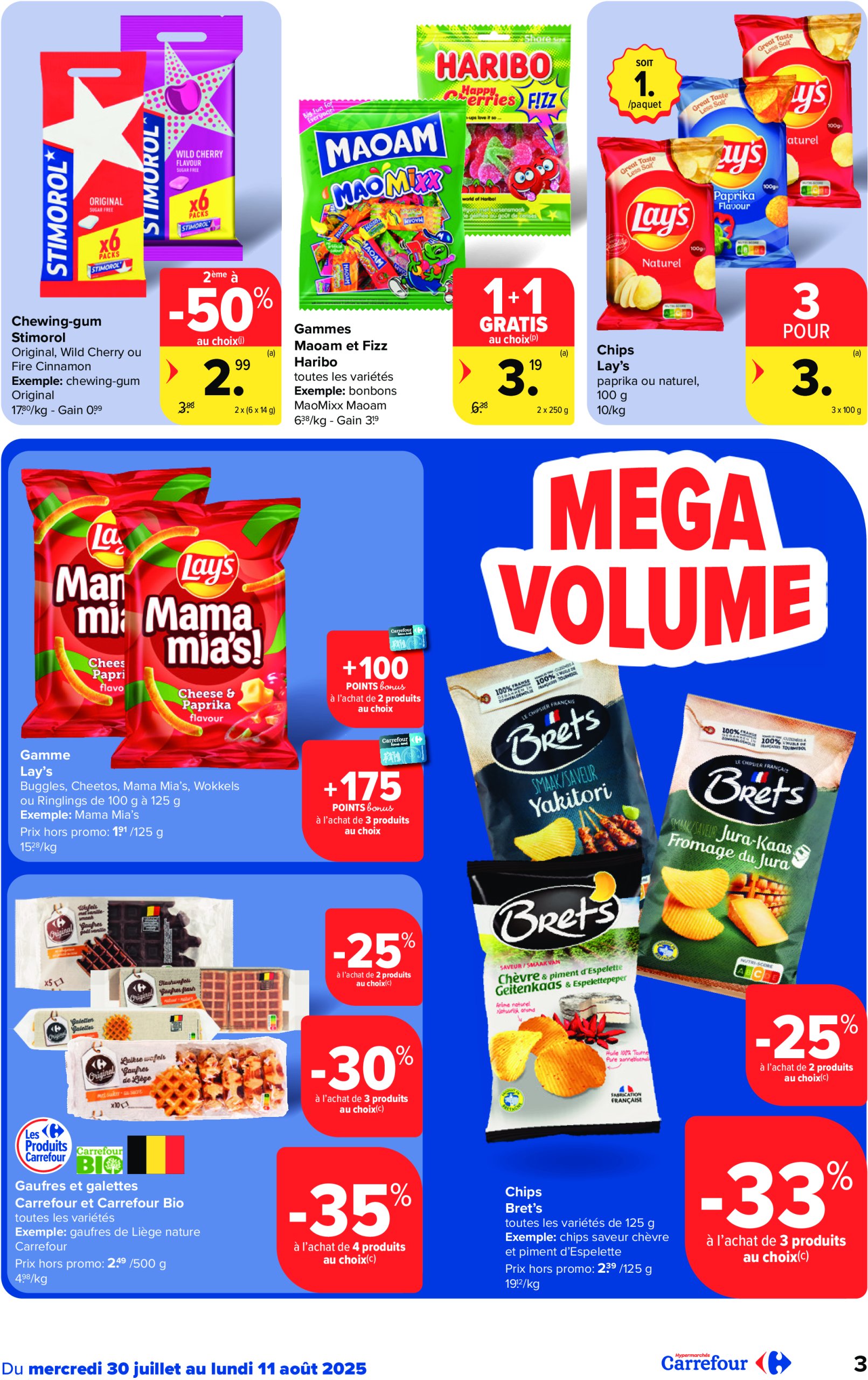 carrefour - Carrefour Hypermarchés folder geldig vanaf 30/07 - 11/08 - page: 3 carrefour - Carrefour Hypermarchés folder geldig vanaf 30/07 - 11/08 - page: 3