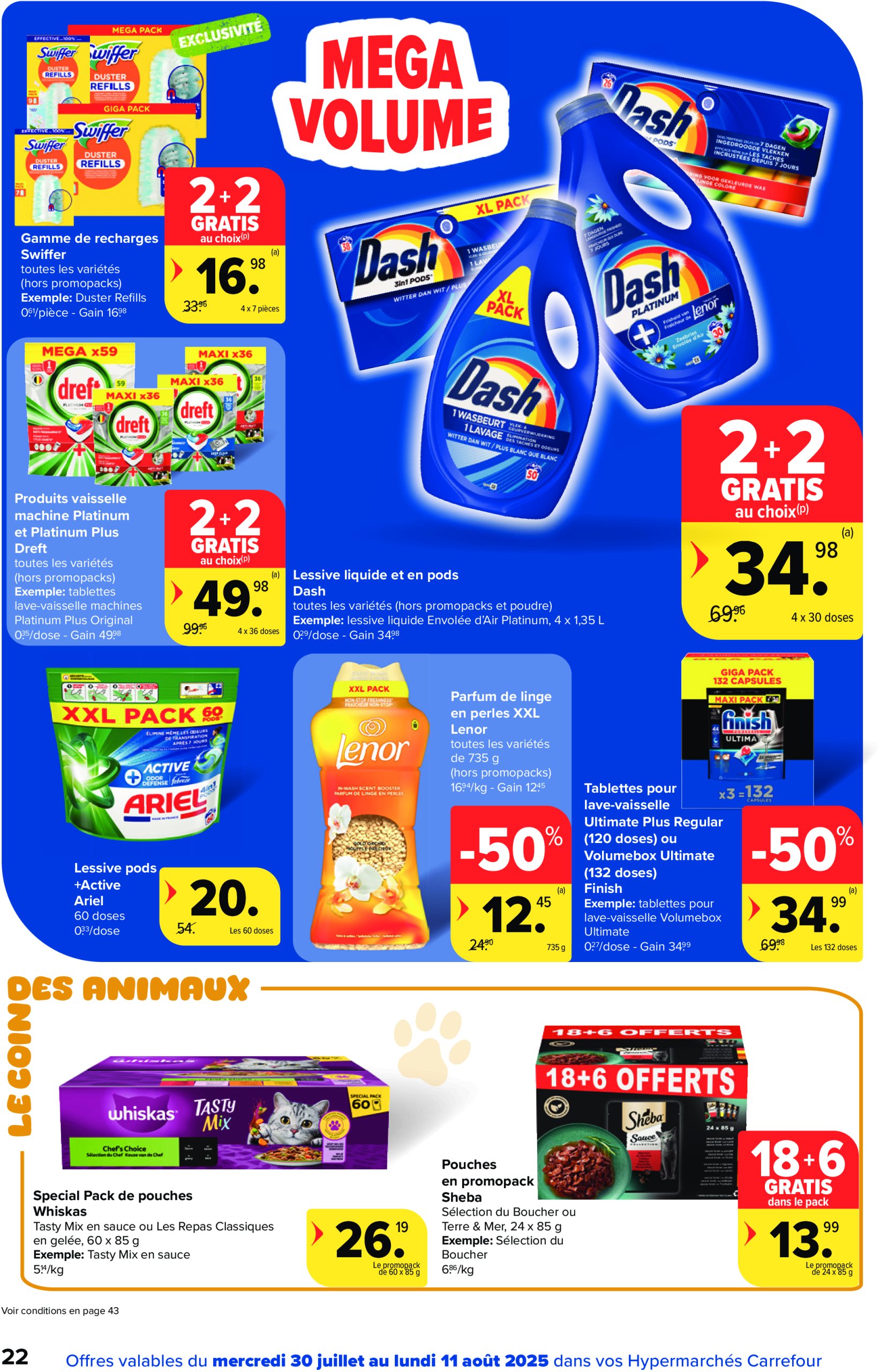 carrefour - Carrefour Hypermarchés folder geldig vanaf 30/07 - 11/08 - page: 22 carrefour - Carrefour Hypermarchés folder geldig vanaf 30/07 - 11/08 - page: 22