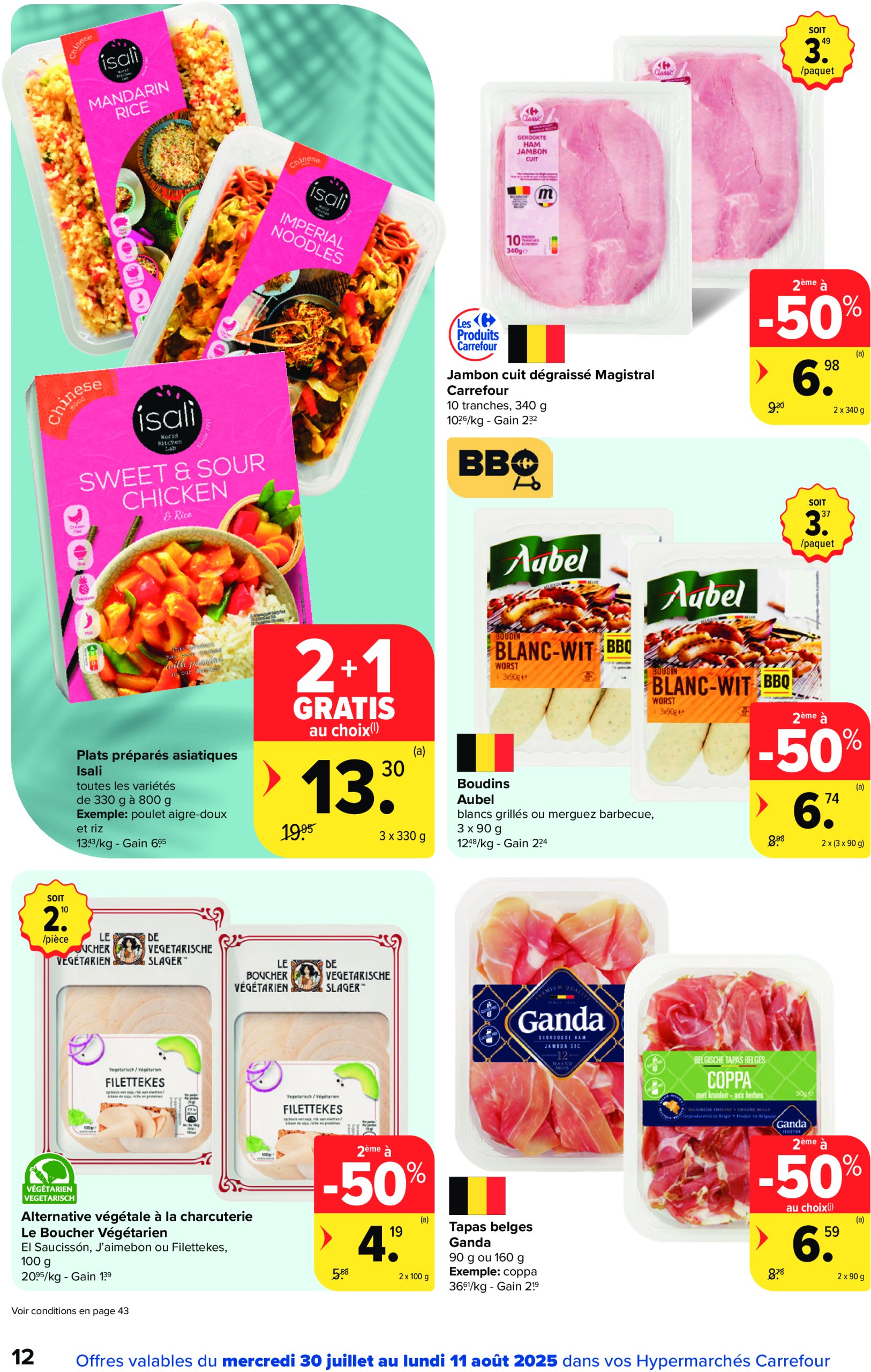 carrefour - Carrefour Hypermarchés folder geldig vanaf 30/07 - 11/08 - page: 12 carrefour - Carrefour Hypermarchés folder geldig vanaf 30/07 - 11/08 - page: 12