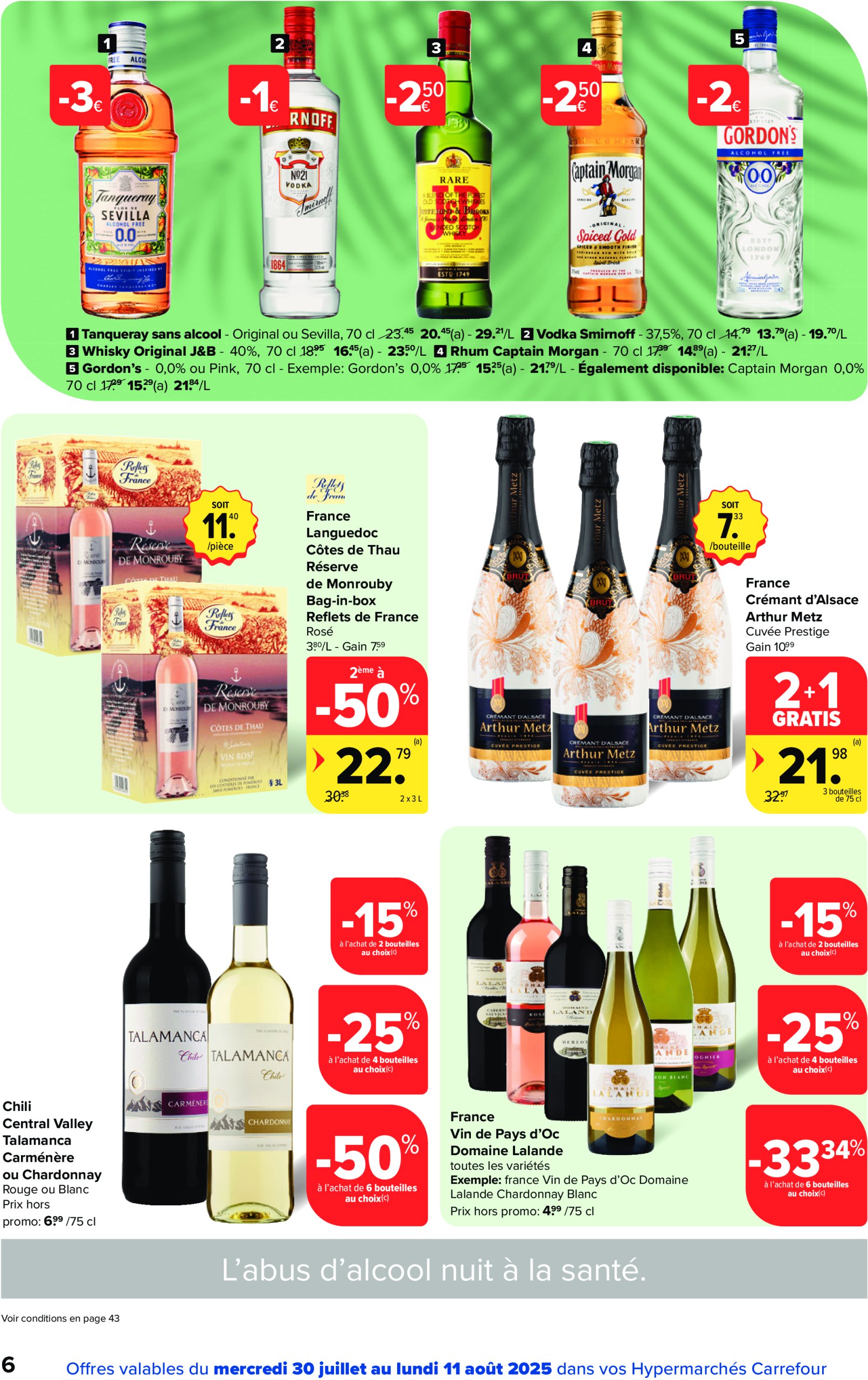 carrefour - Carrefour Hypermarchés folder geldig vanaf 30/07 - 11/08 - page: 6 carrefour - Carrefour Hypermarchés folder geldig vanaf 30/07 - 11/08 - page: 6