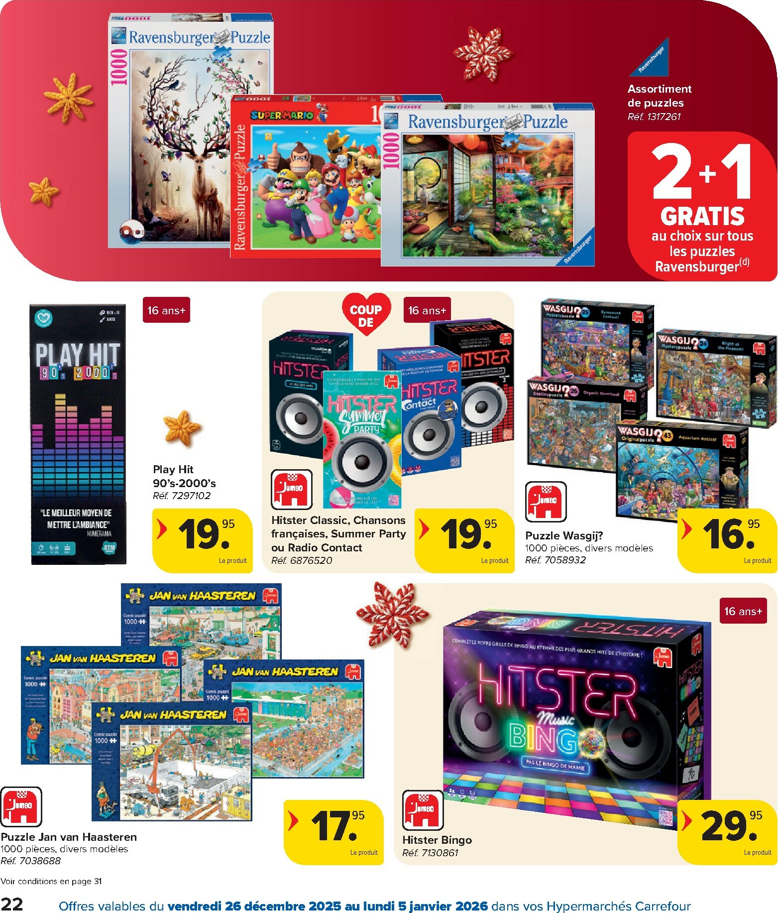 carrefour - De Carrefour Hypermarchés folder geldig vanaf 26/12 t/m 05/01 - page: 22