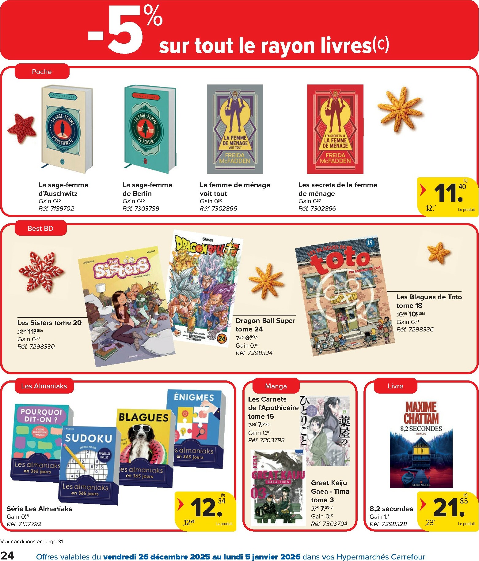 carrefour - De Carrefour Hypermarchés folder geldig vanaf 26/12 t/m 05/01 - page: 24