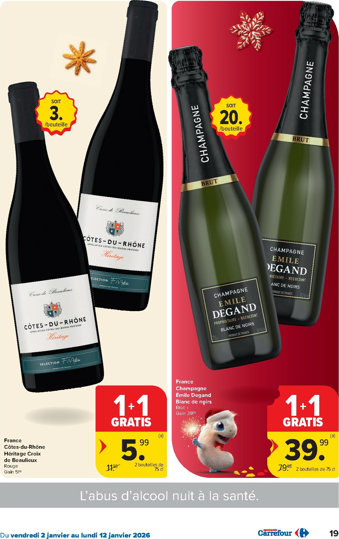 carrefour - De Carrefour Hypermarchés folder geldig vanaf 02/01 t/m 12/01 - page: 19