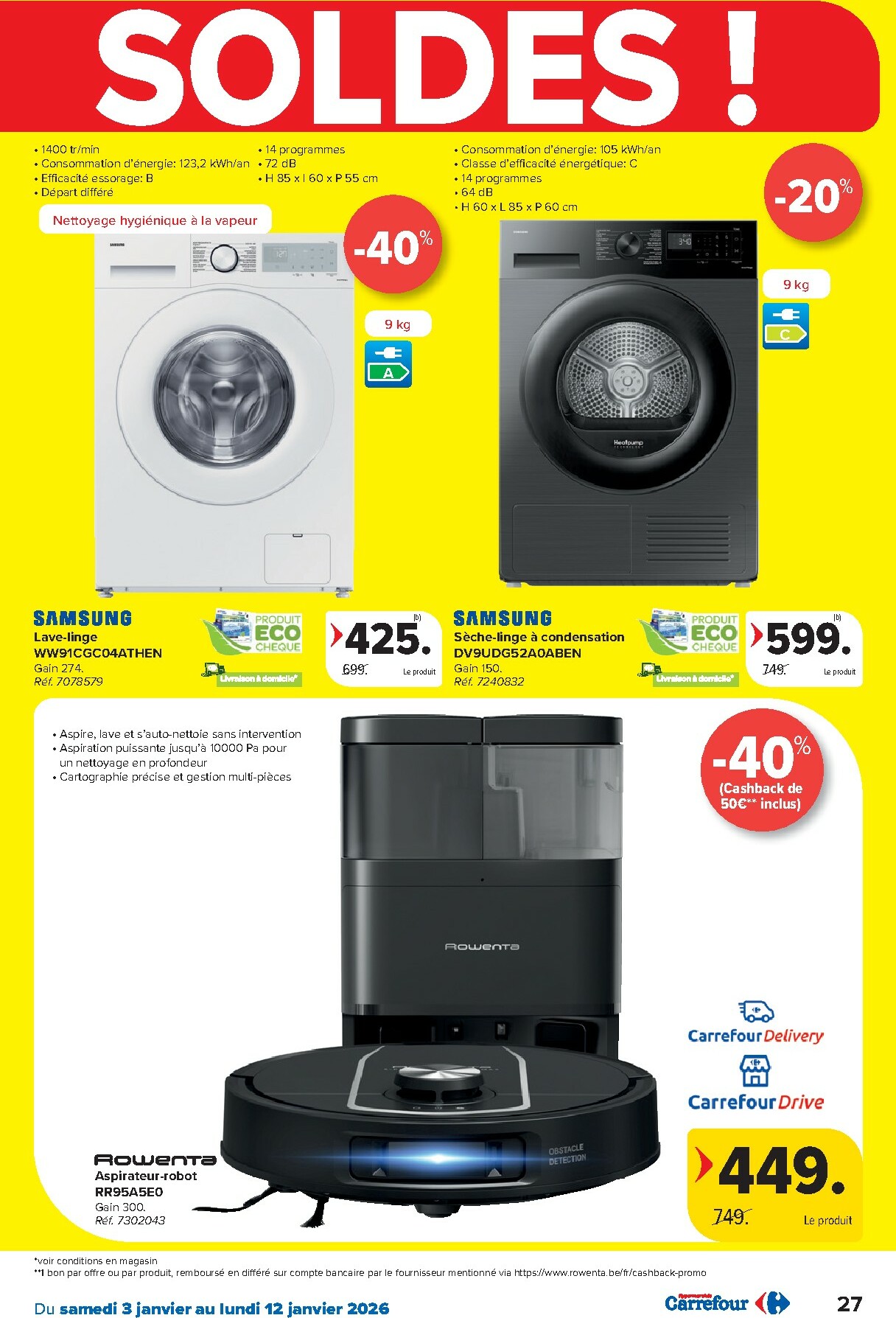 carrefour - De Carrefour Hypermarchés folder geldig vanaf 02/01 t/m 12/01 - page: 27