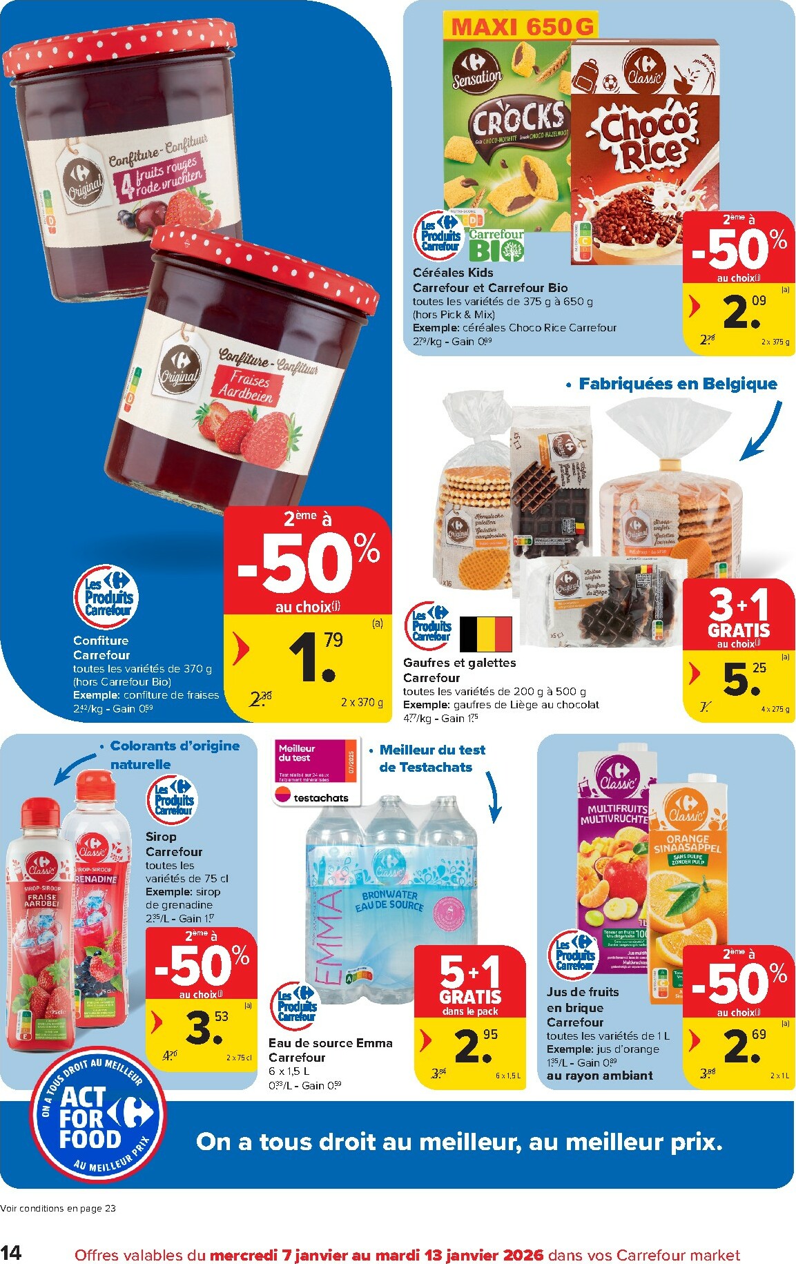 carrefour - De Carrefour folder geldig vanaf 07/01 t/m 13/01 - page: 14