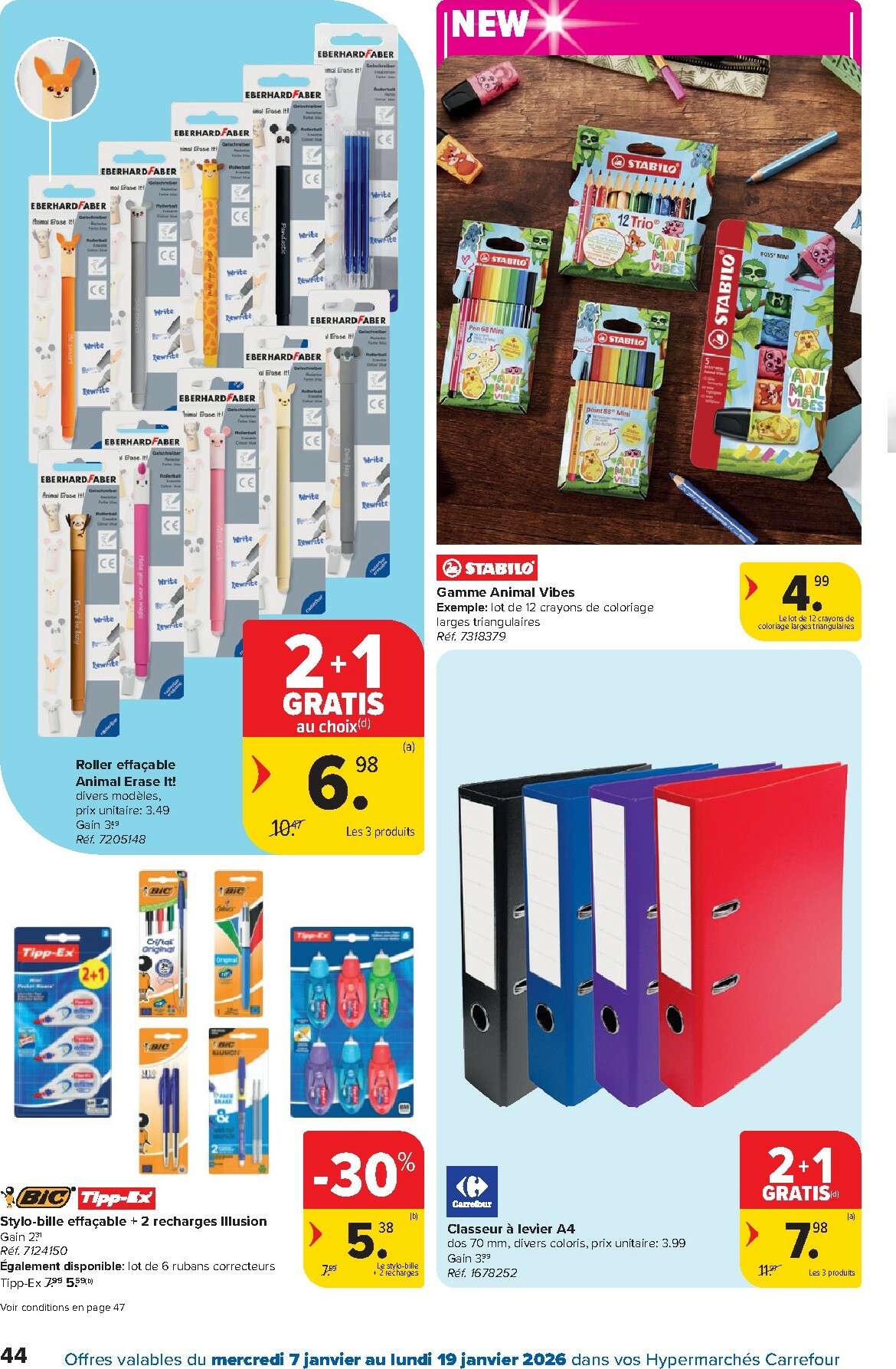 carrefour - De Carrefour Hypermarchés folder geldig vanaf 07/01 t/m 19/01 - page: 44