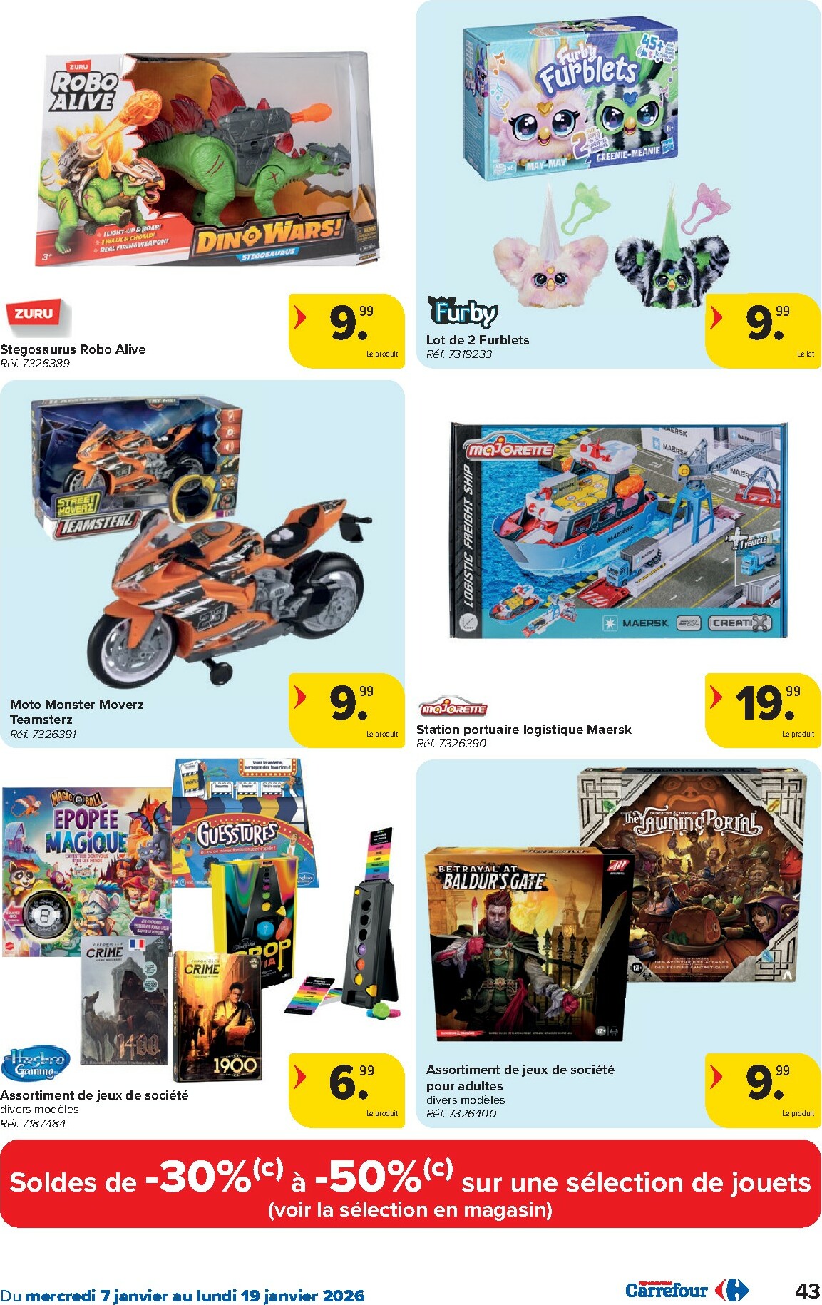 carrefour - De Carrefour Hypermarchés folder geldig vanaf 07/01 t/m 19/01 - page: 43