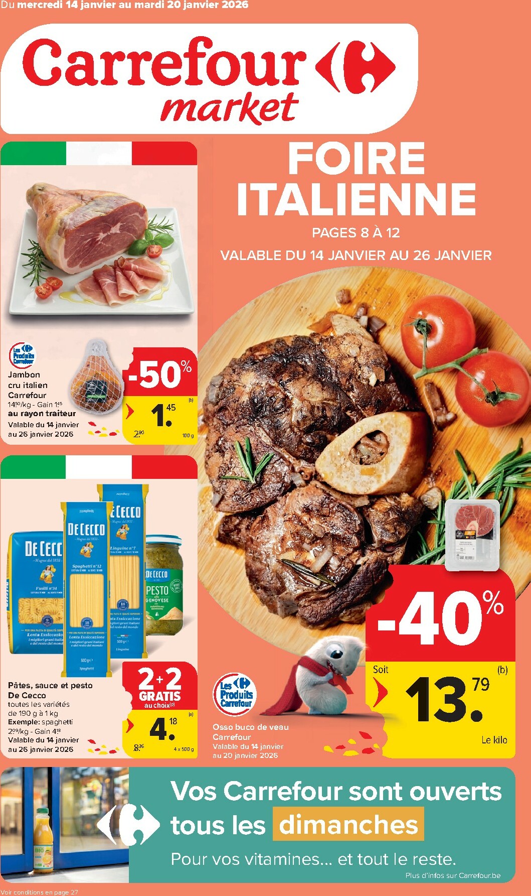 carrefour - De Carrefour Market folder geldig vanaf 14/01 t/m 20/01