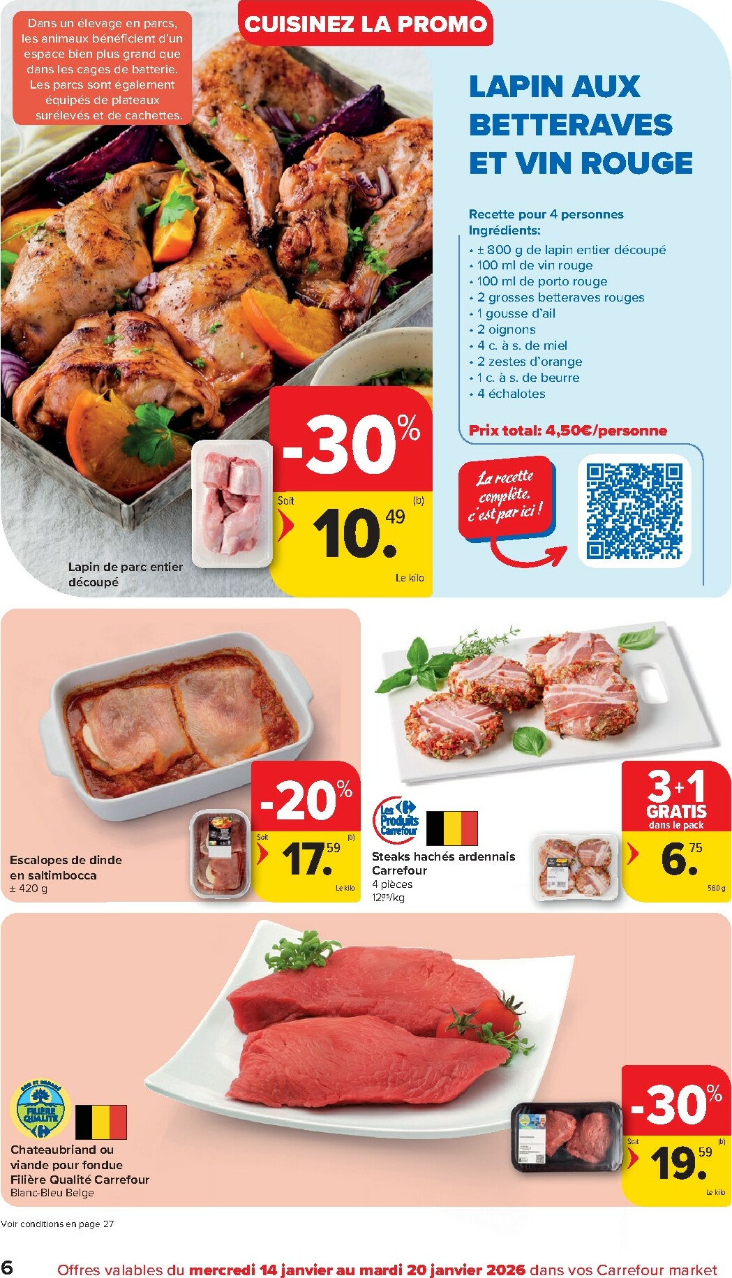 carrefour - De Carrefour Market folder geldig vanaf 14/01 t/m 20/01 - page: 6