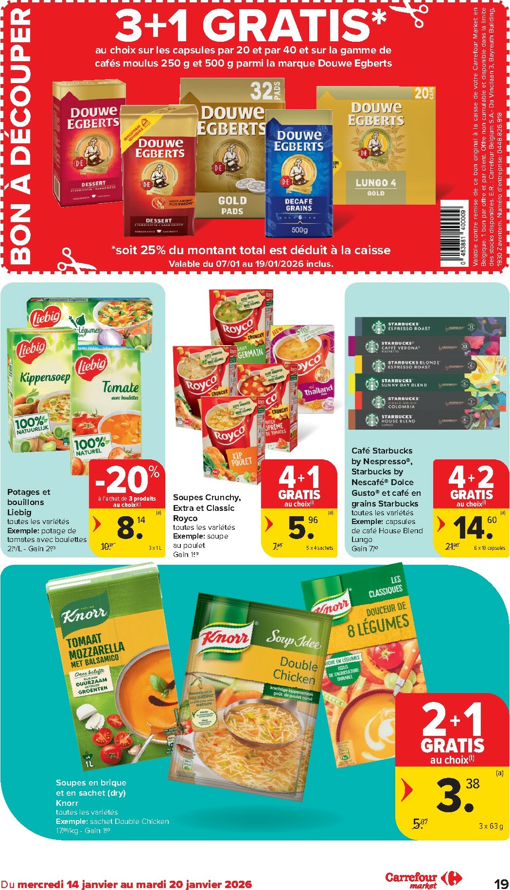 carrefour - De Carrefour Market folder geldig vanaf 14/01 t/m 20/01 - page: 19