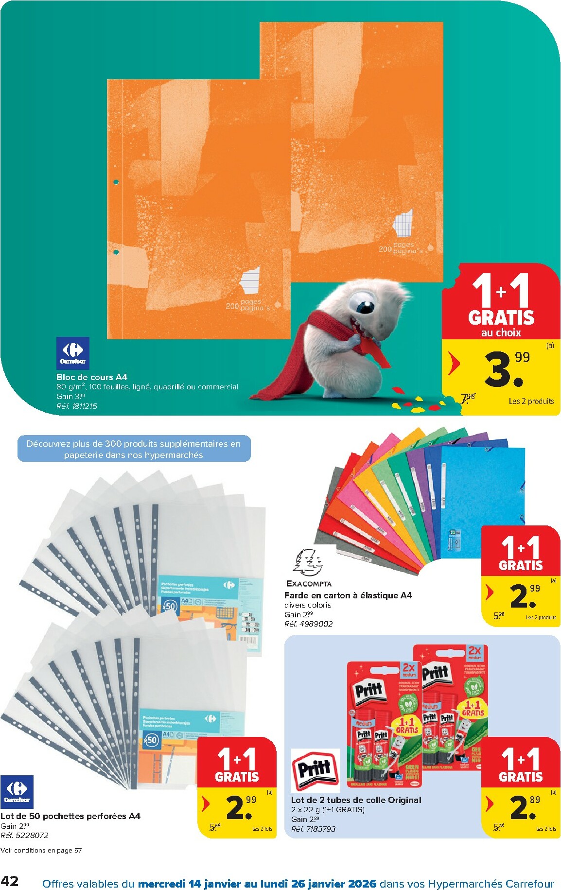 carrefour - De Carrefour Hypermarchés folder geldig vanaf 14/01 t/m 26/01 - page: 42