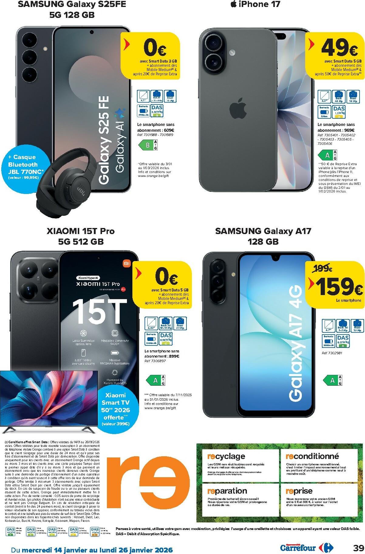 carrefour - De Carrefour Hypermarchés folder geldig vanaf 14/01 t/m 26/01 - page: 39