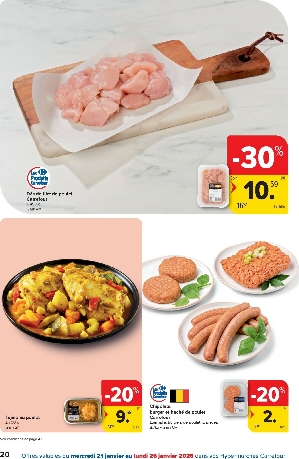 carrefour - De Carrefour Hypermarchés folder geldig vanaf 21/01 t/m 02/02 - page: 20