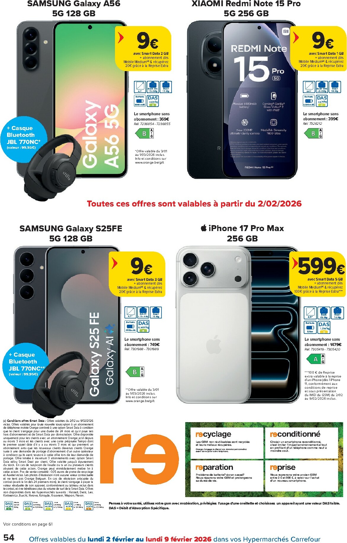 carrefour - De Carrefour Hypermarchés folder geldig vanaf 28/01 t/m 09/02 - page: 54