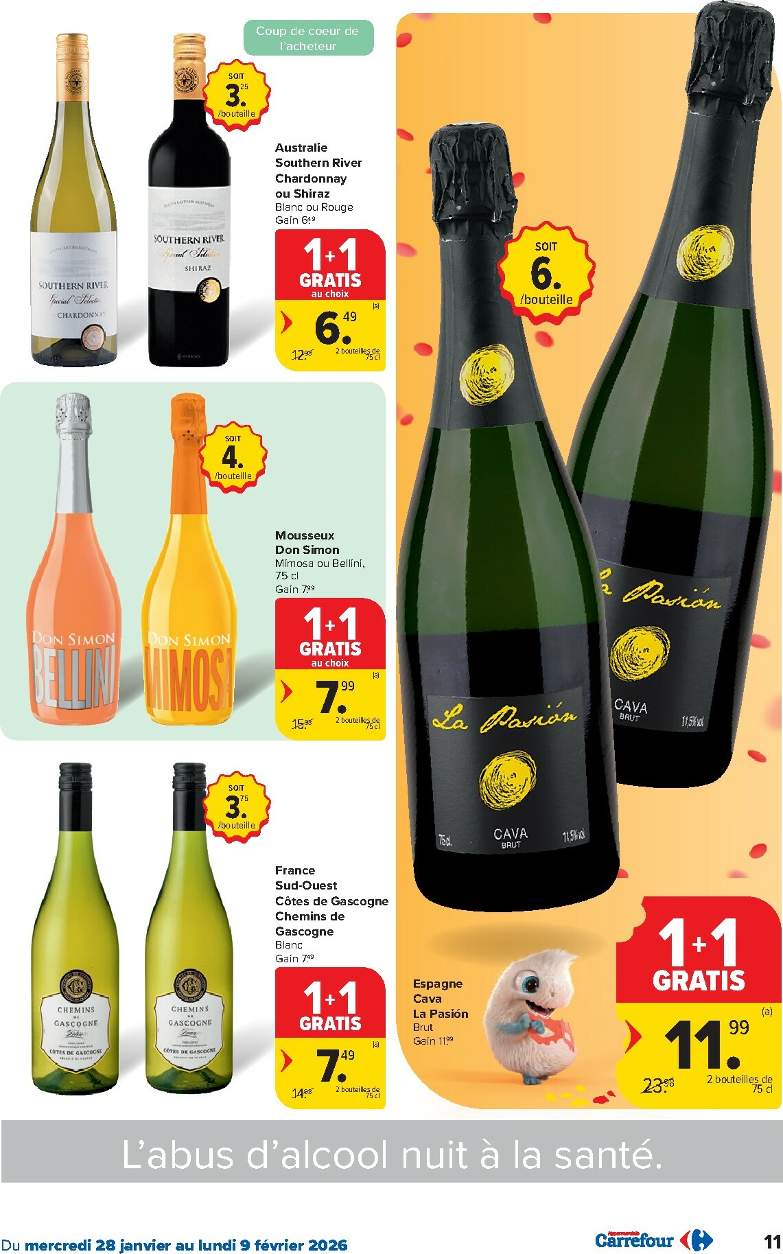 carrefour - De Carrefour Hypermarchés folder geldig vanaf 28/01 t/m 09/02 - page: 11