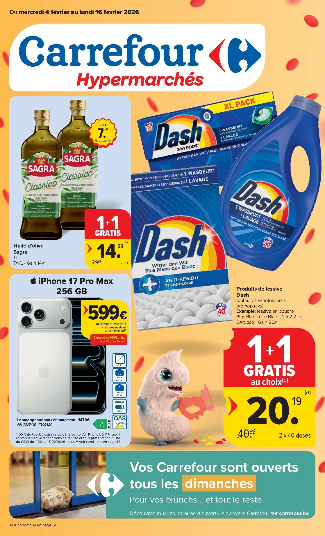 carrefour - De Carrefour Hypermarchés folder geldig vanaf 04/02/2026 t/m 16/02/2026 - page: 1